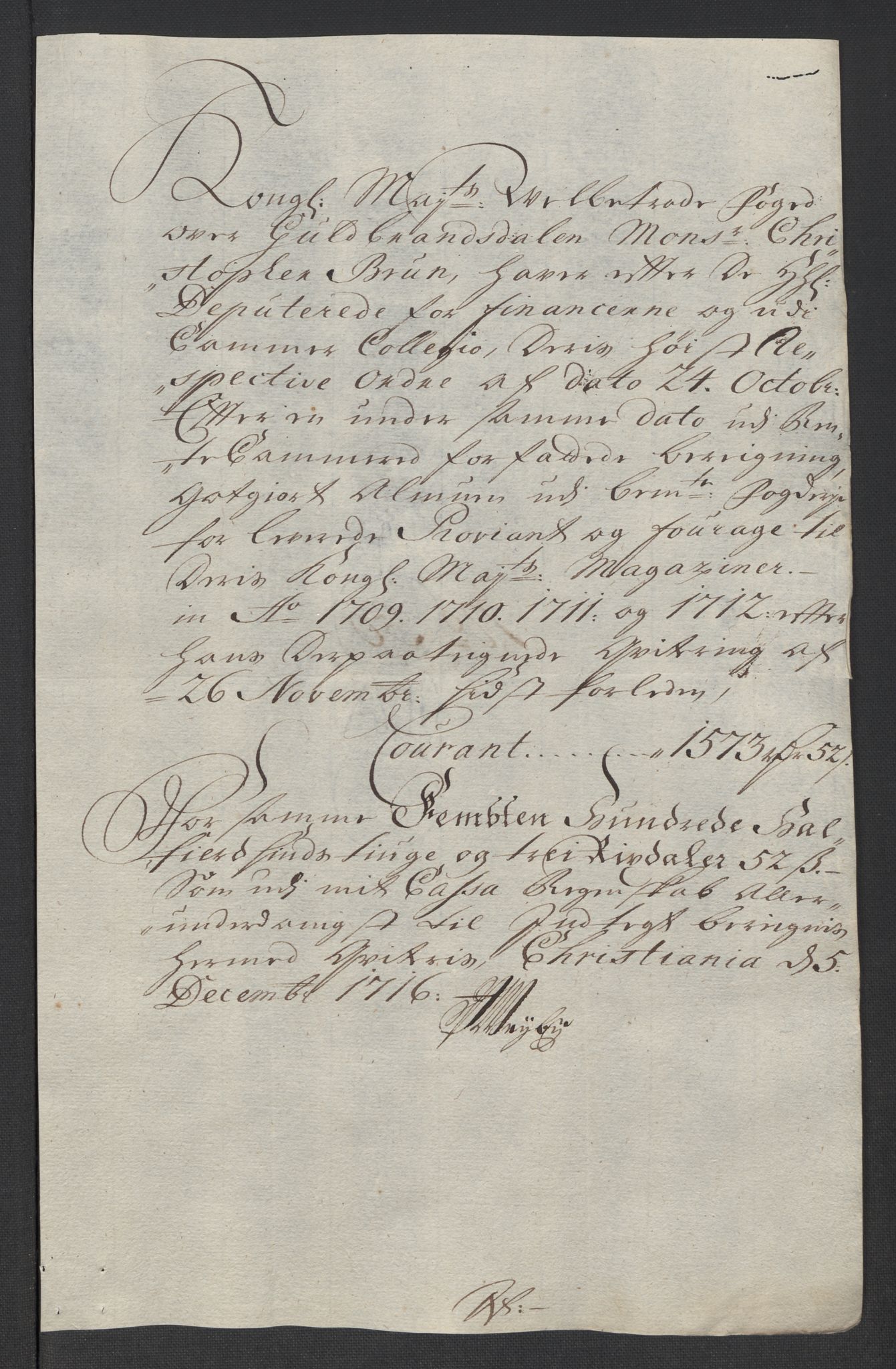 Rentekammeret inntil 1814, Reviderte regnskaper, Fogderegnskap, AV/RA-EA-4092/R17/L1186: Fogderegnskap Gudbrandsdal, 1716, p. 244