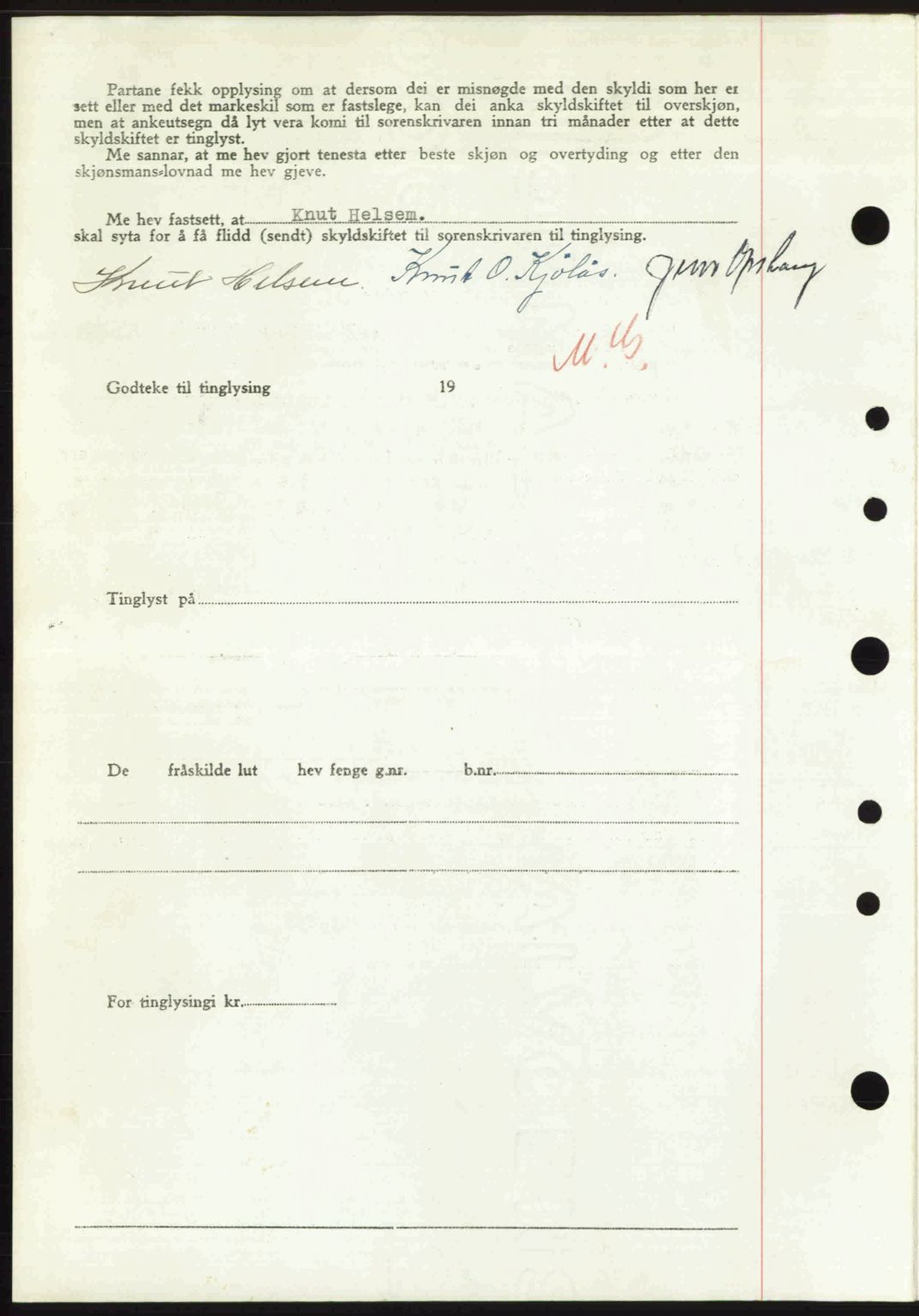 Nordre Sunnmøre sorenskriveri, AV/SAT-A-0006/1/2/2C/2Ca: Mortgage book no. A33, 1949-1950, Diary no: : 295/1950