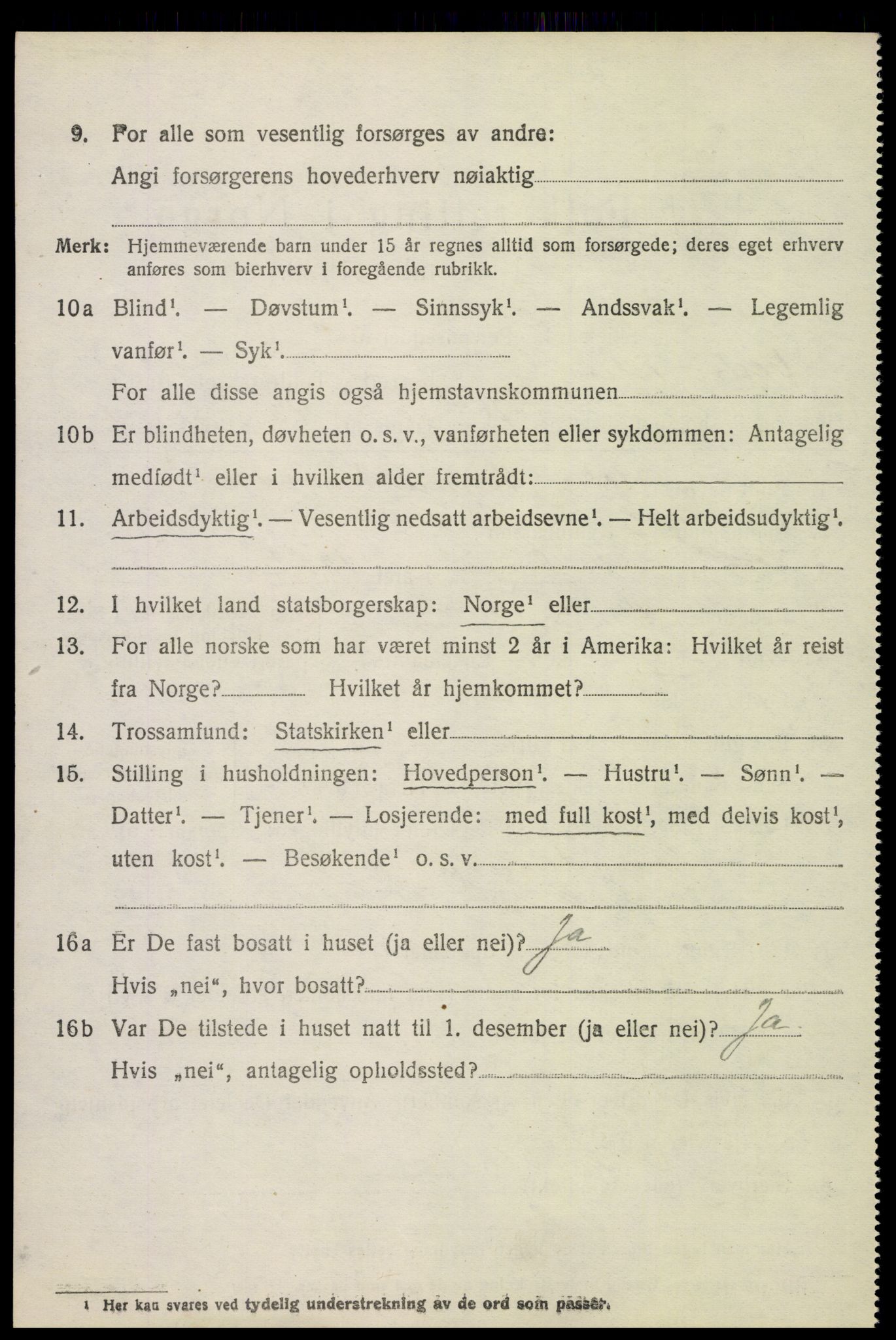 SAH, 1920 census for Vestre Toten, 1920, p. 7141