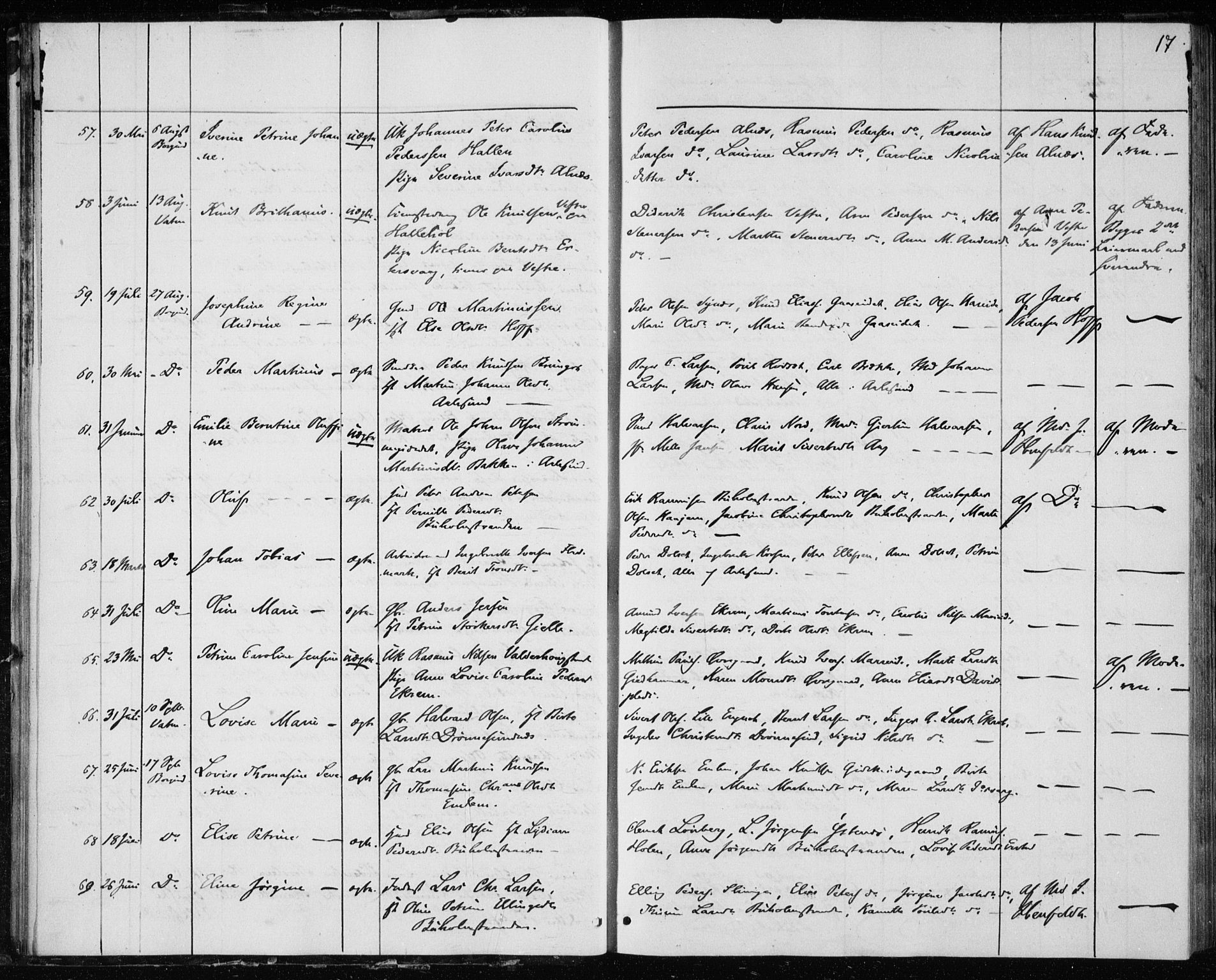 Ministerialprotokoller, klokkerbøker og fødselsregistre - Møre og Romsdal, AV/SAT-A-1454/528/L0416: Curate's parish register no. 528B04, 1853-1857, p. 17