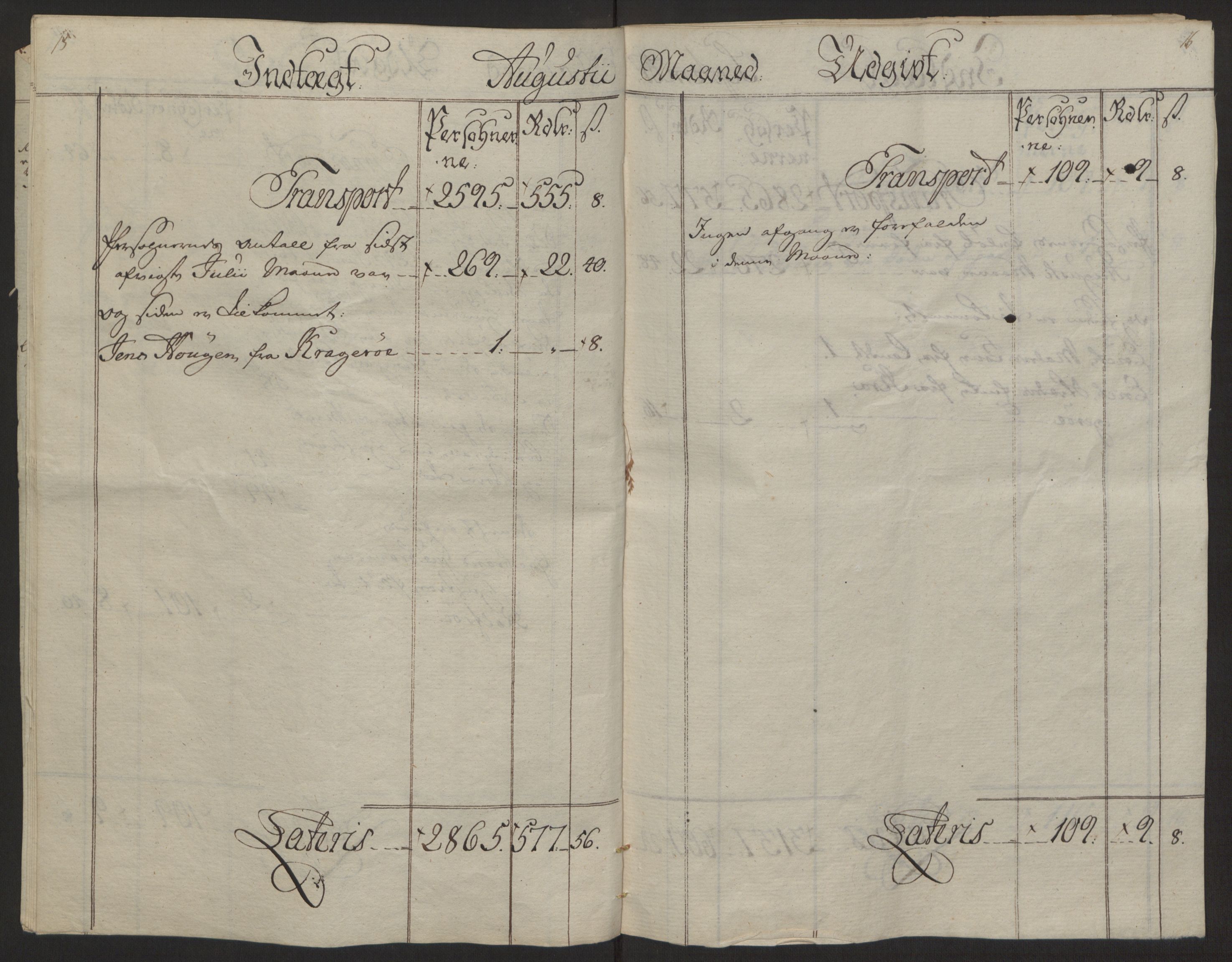 Rentekammeret inntil 1814, Reviderte regnskaper, Byregnskaper, AV/RA-EA-4066/R/Rb/L0029/0001: [B3] Kontribusjonsregnskap / Ekstraskatt, 1762-1772, p. 146