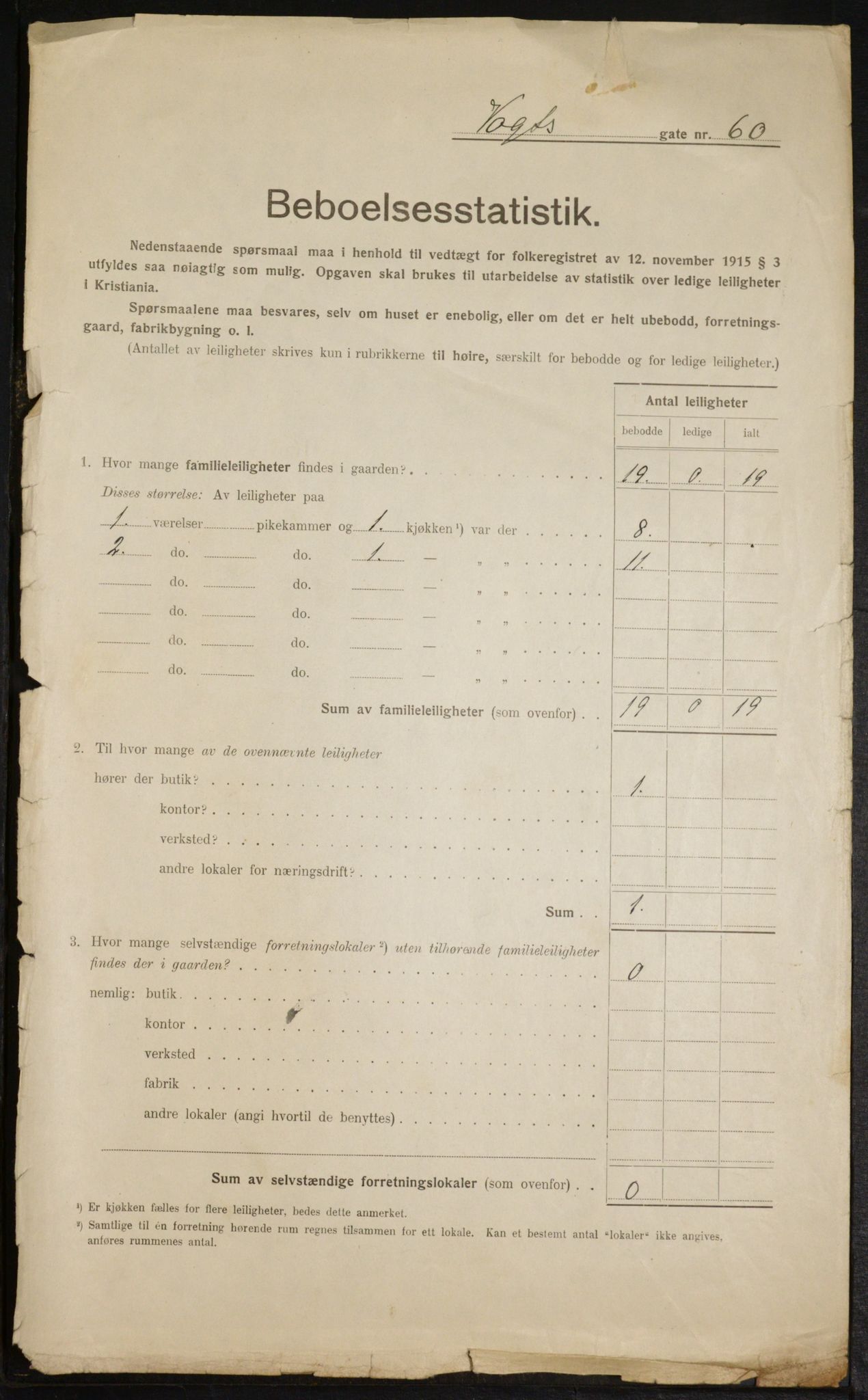 OBA, Municipal Census 1916 for Kristiania, 1916, p. 129041