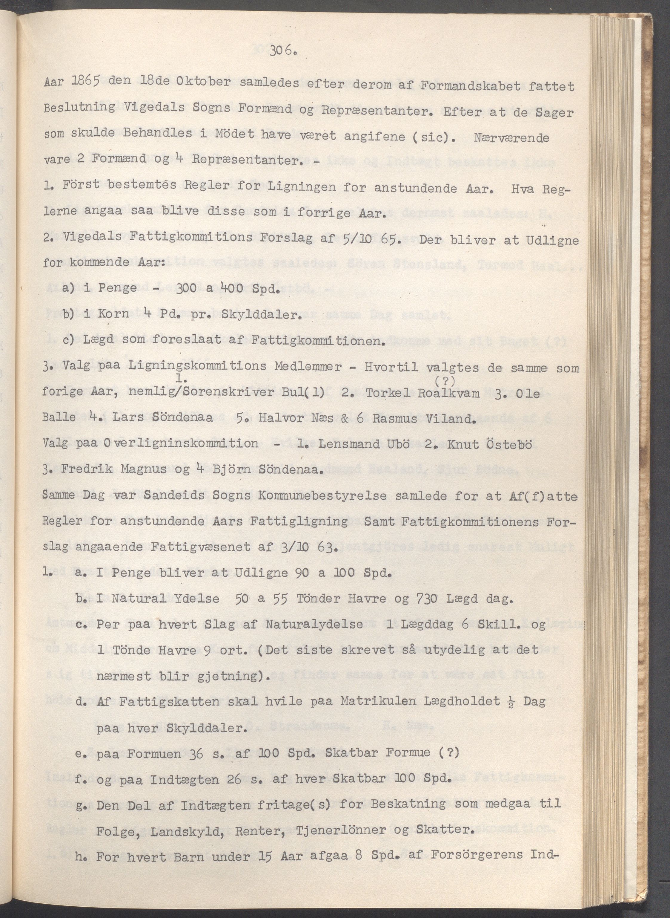 Vikedal kommune - Formannskapet, IKAR/K-100598/A/Ac/L0002: Avskrift av møtebok, 1862-1874, p. 306