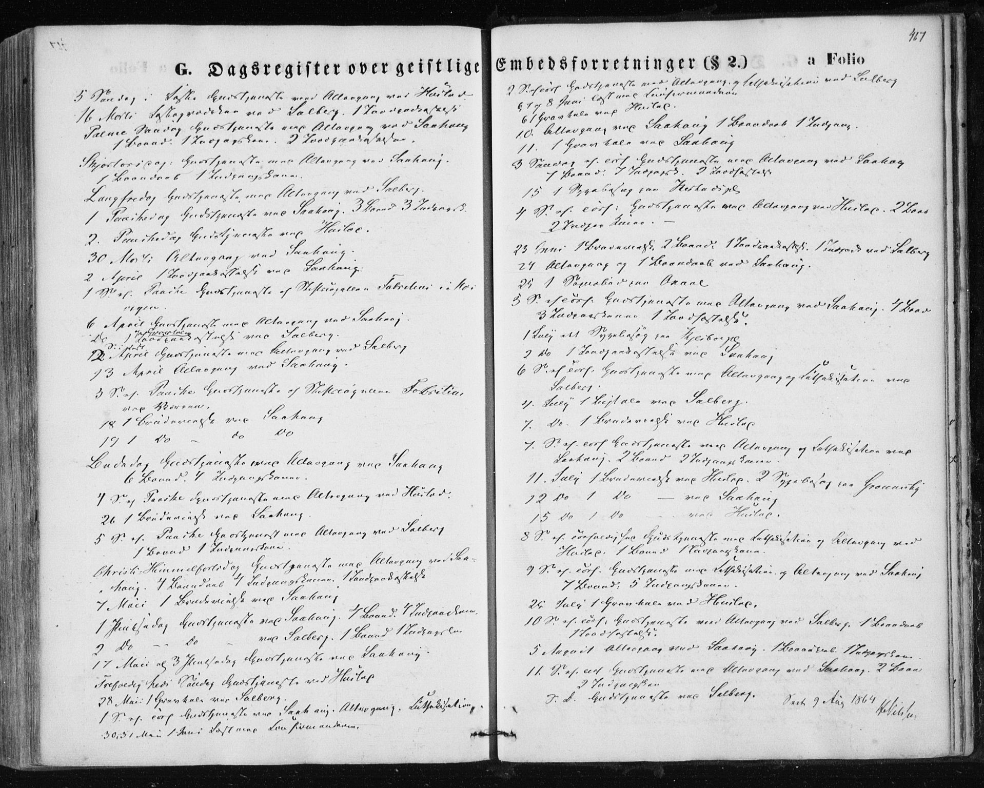 Ministerialprotokoller, klokkerbøker og fødselsregistre - Nord-Trøndelag, SAT/A-1458/730/L0283: Parish register (official) no. 730A08, 1855-1865, p. 467