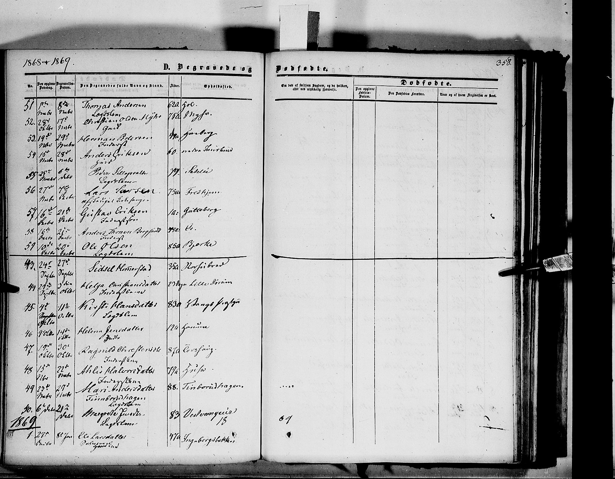 Vang prestekontor, Hedmark, AV/SAH-PREST-008/H/Ha/Haa/L0012: Parish register (official) no. 12, 1855-1870, p. 358