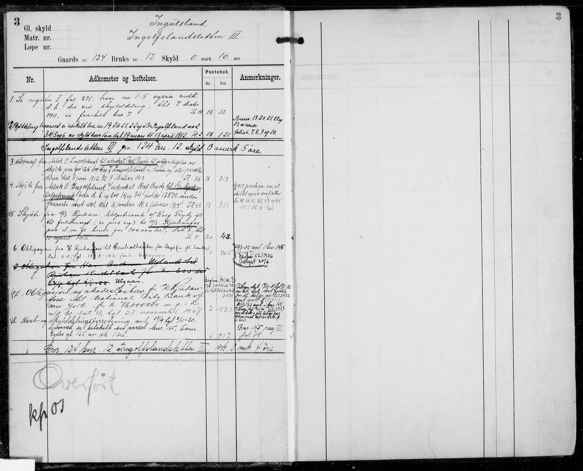 Øvre Telemark østfjelske sorenskriveri, SAKO/A-213/G/Gb/Gbd/L0006: Mortgage register no. IV 6, p. 3