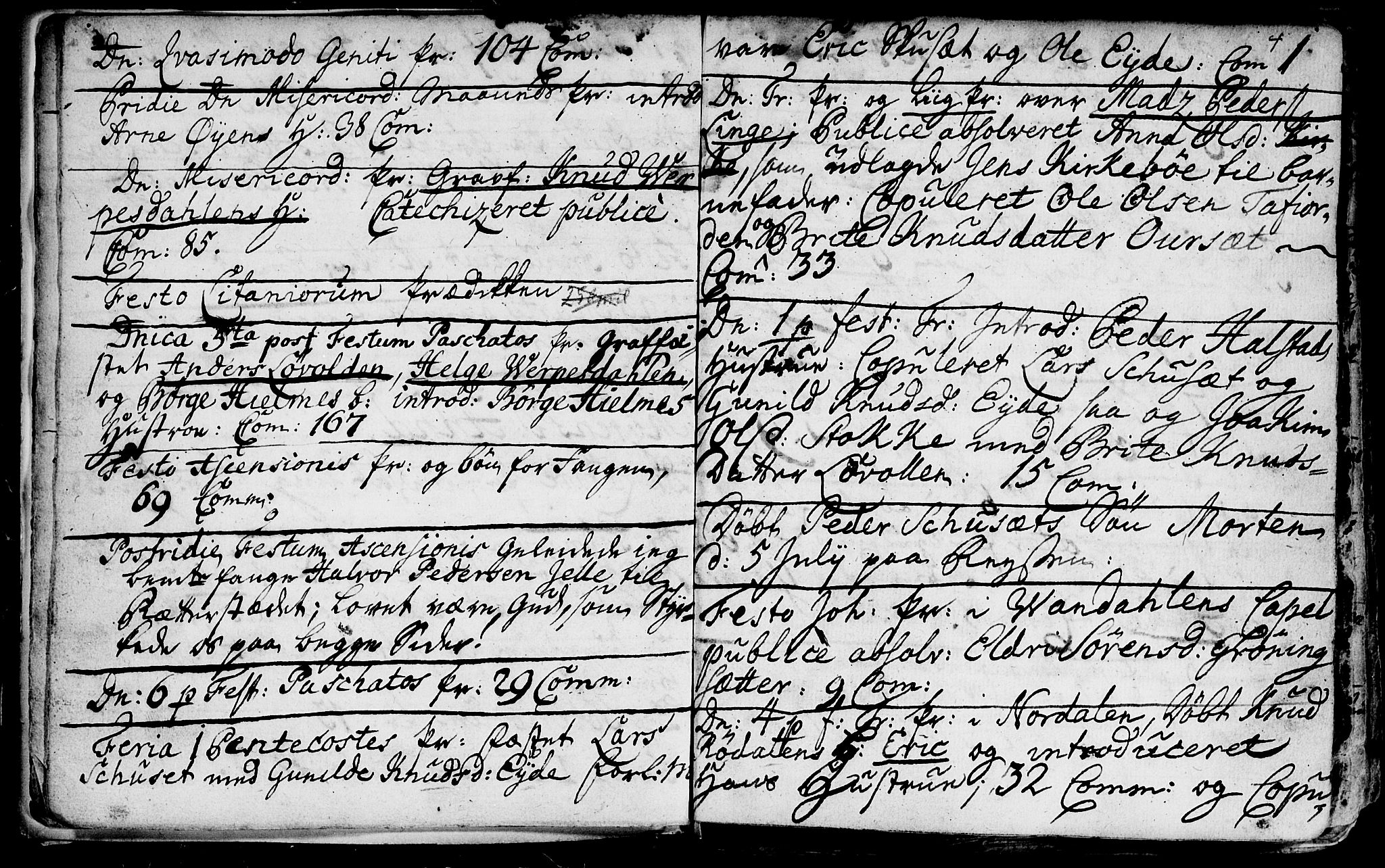 Ministerialprotokoller, klokkerbøker og fødselsregistre - Møre og Romsdal, AV/SAT-A-1454/519/L0240: Parish register (official) no. 519A01 /1, 1736-1760, p. 4