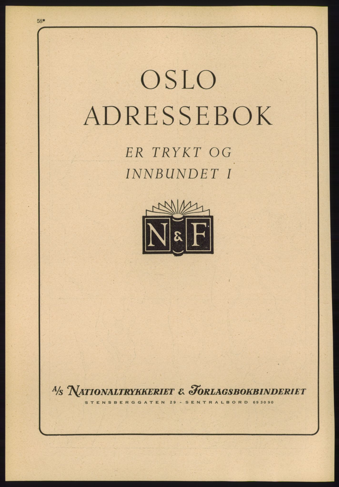 Kristiania/Oslo adressebok, PUBL/-, 1960-1961, p. 58
