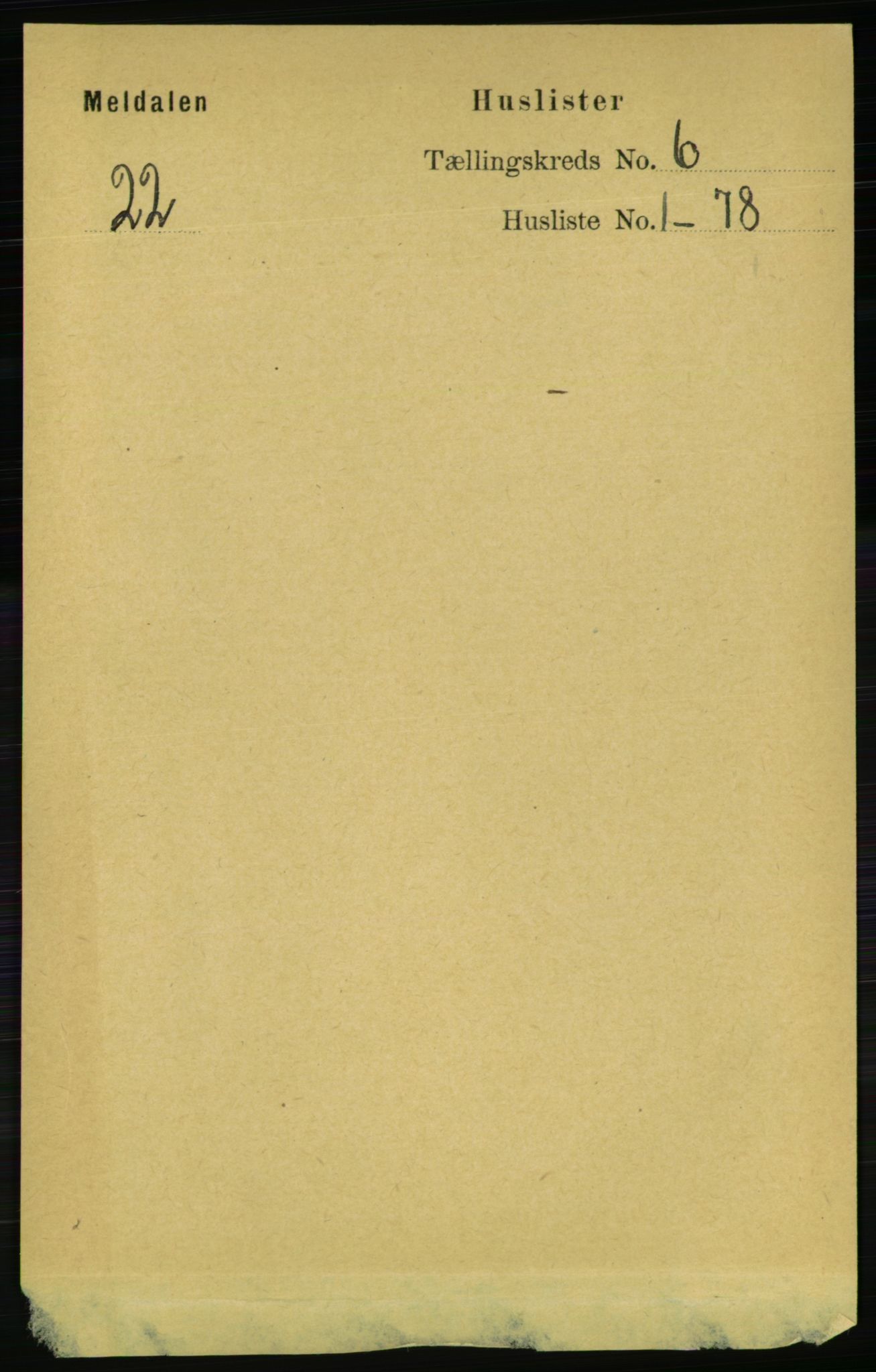 RA, 1891 census for 1636 Meldal, 1891, p. 2788
