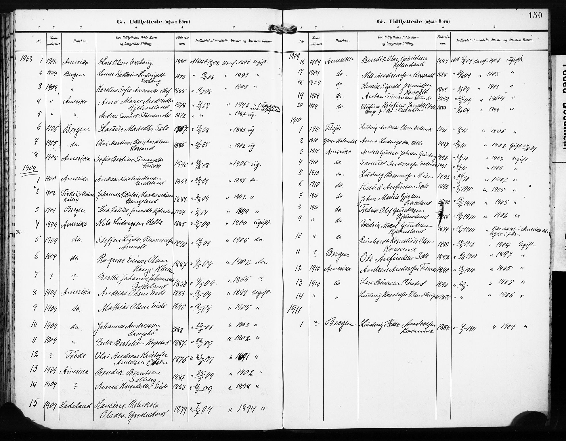 Gaular sokneprestembete, SAB/A-80001/H/Haa: Parish register (official) no. C 2, 1898-1910, p. 150