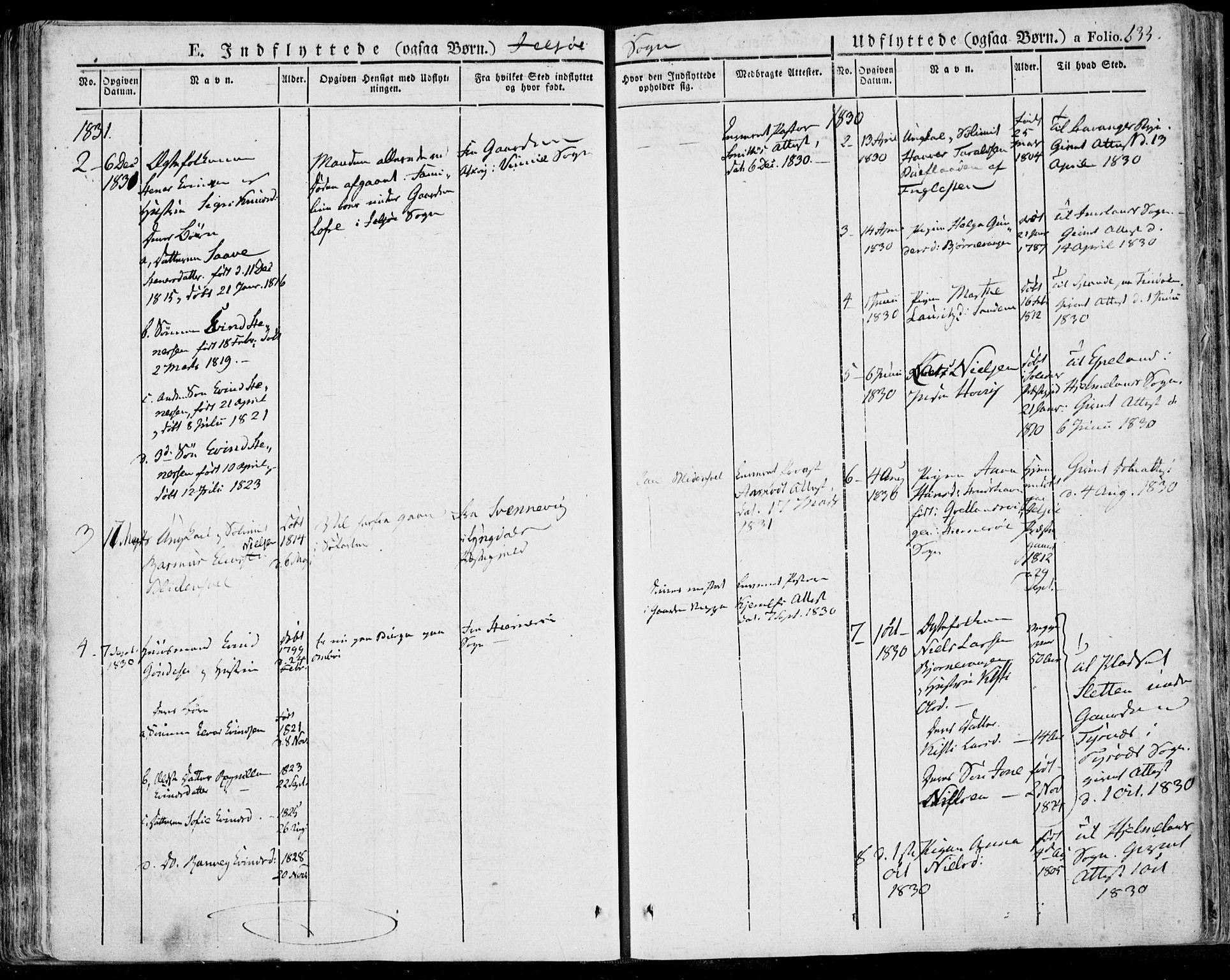 Jelsa sokneprestkontor, SAST/A-101842/01/IV: Parish register (official) no. A 6.2, 1828-1853, p. 633