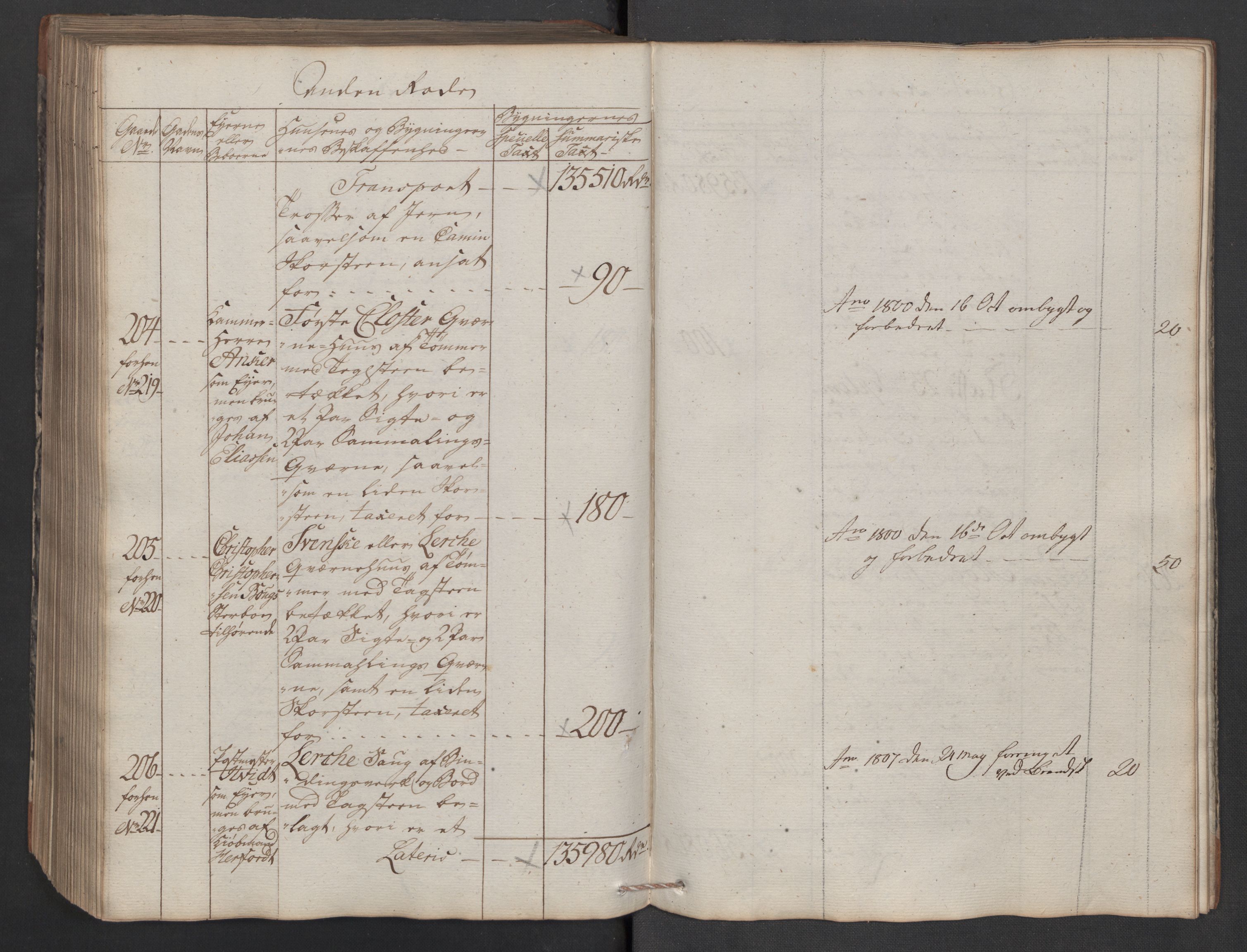 Kommersekollegiet, Brannforsikringskontoret 1767-1814, AV/RA-EA-5458/F/Fa/L0040/0005: Moss / Branntakstprotokoll, 1797, p. 278