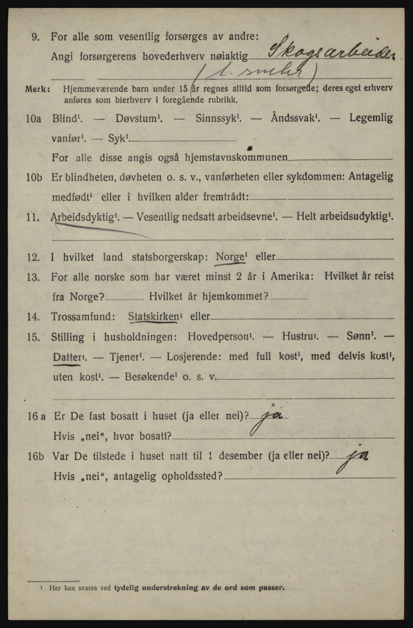 SAO, 1920 census for Aremark, 1920, p. 2116