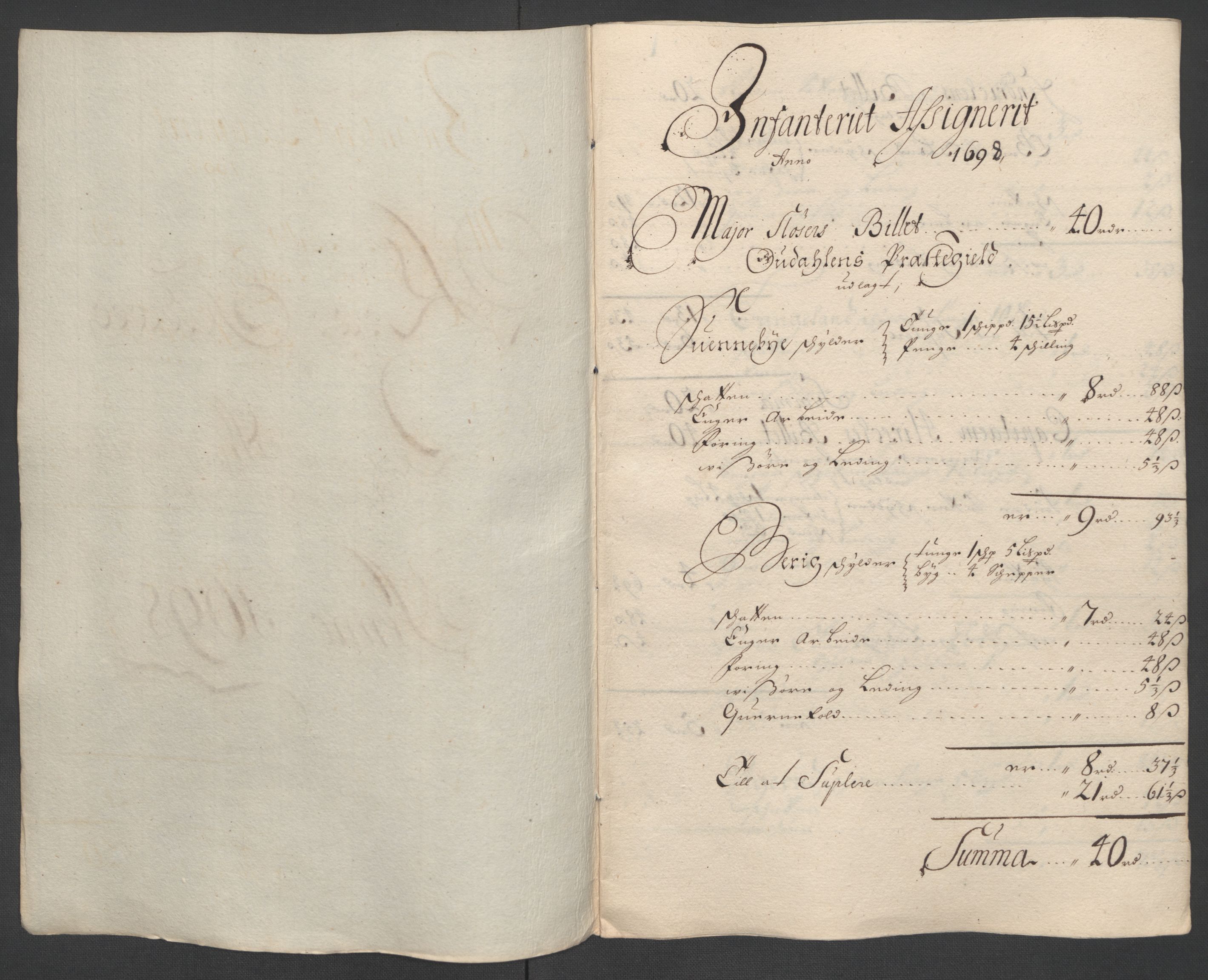 Rentekammeret inntil 1814, Reviderte regnskaper, Fogderegnskap, AV/RA-EA-4092/R13/L0836: Fogderegnskap Solør, Odal og Østerdal, 1698, p. 196