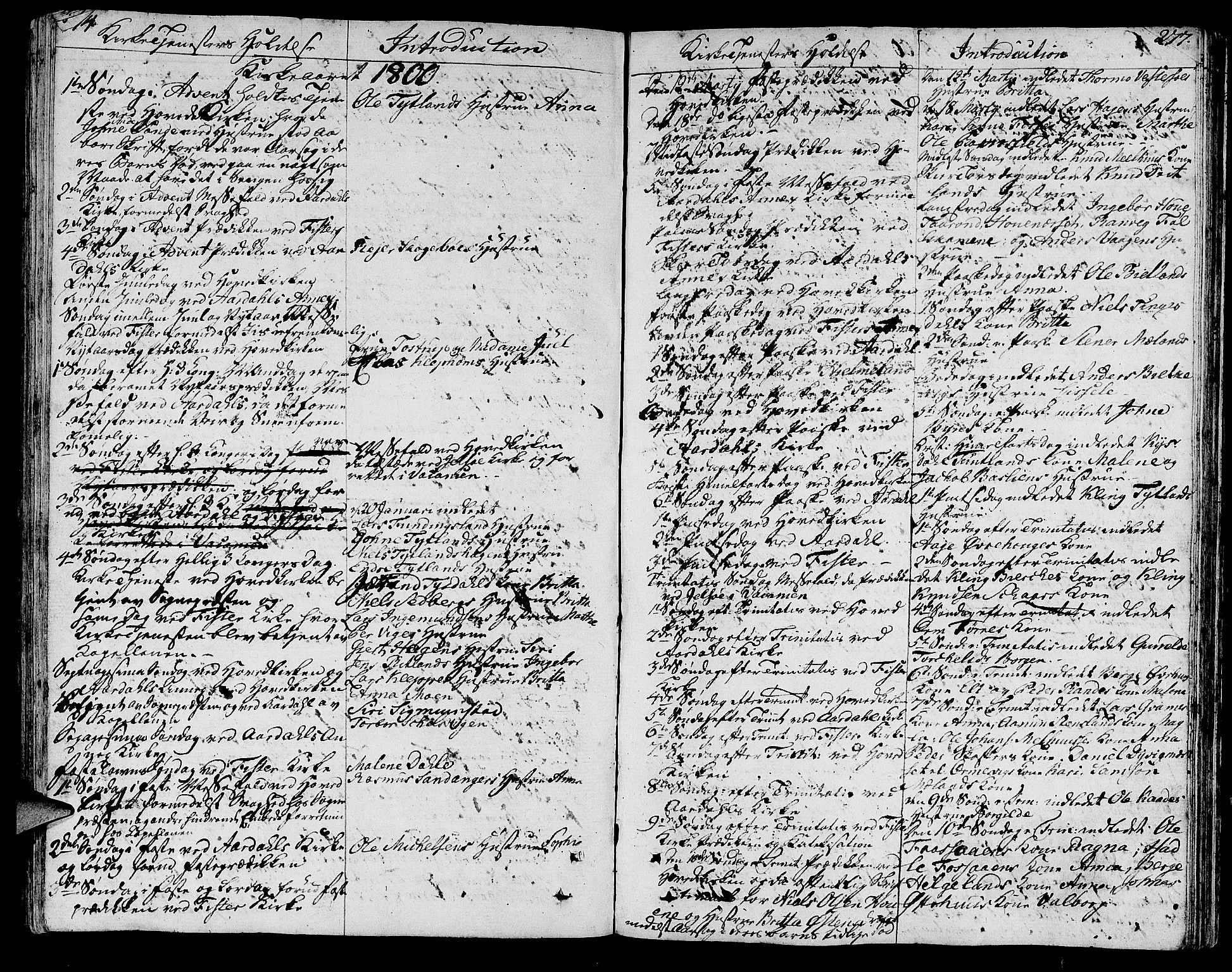Hjelmeland sokneprestkontor, SAST/A-101843/01/IV/L0002: Parish register (official) no. A 2, 1799-1816, p. 274-275