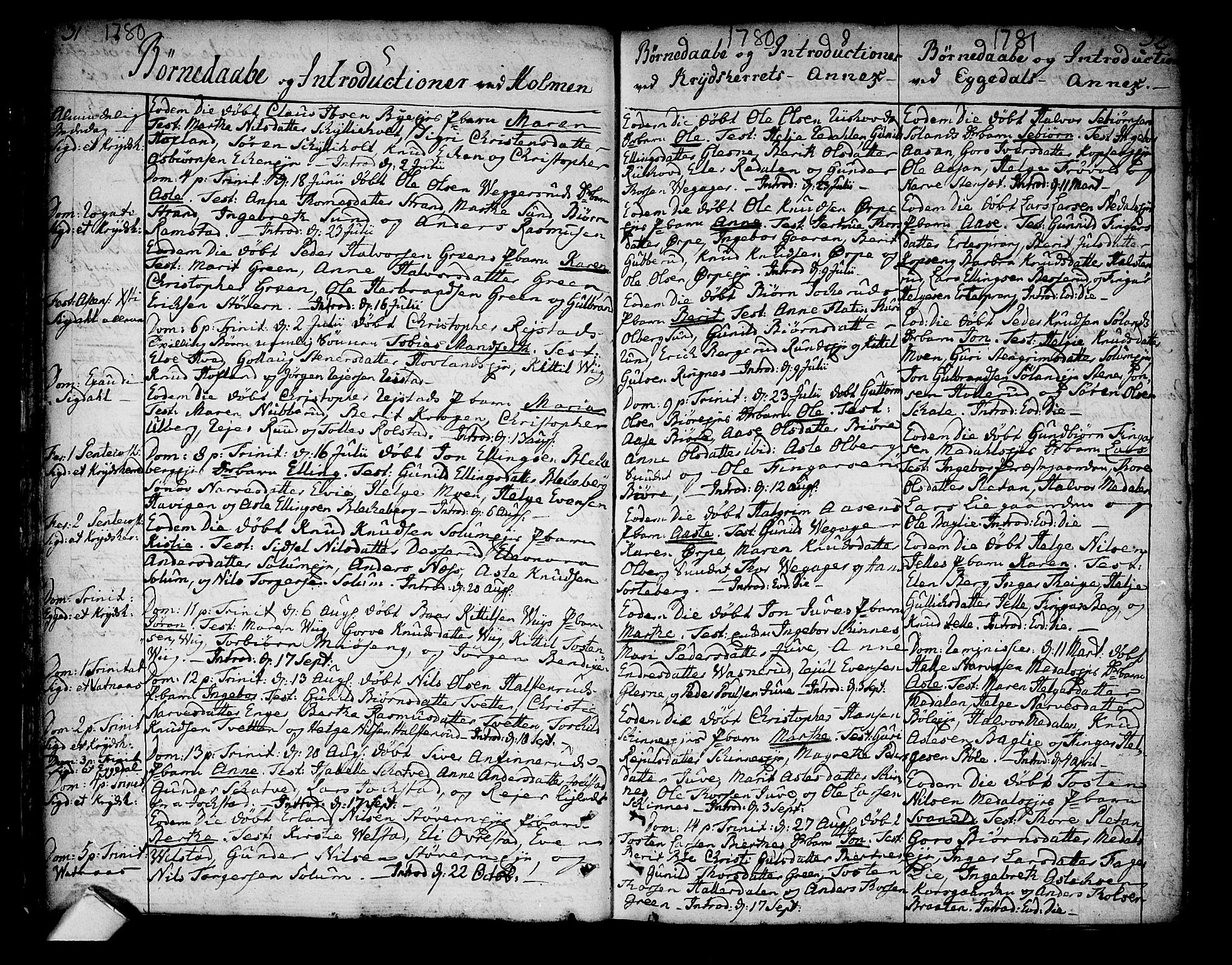 Sigdal kirkebøker, AV/SAKO-A-245/F/Fa/L0002: Parish register (official) no. I 2, 1778-1792, p. 31-32