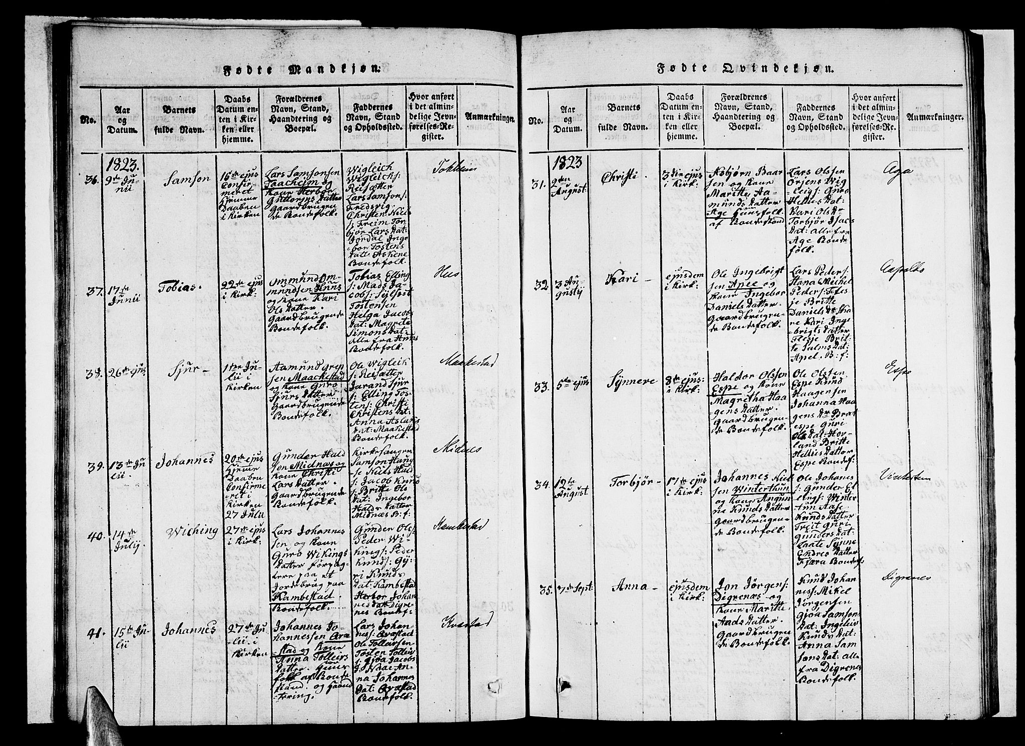 Ullensvang sokneprestembete, AV/SAB-A-78701/H/Haa: Parish register (official) no. A 9, 1819-1826