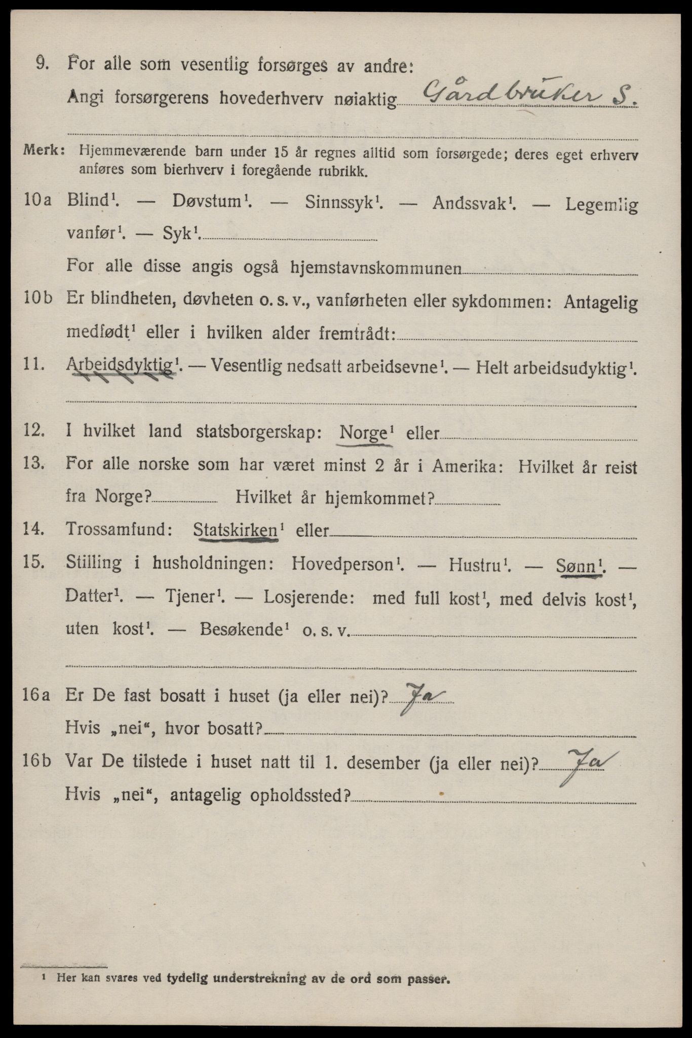 SAST, 1920 census for Høyland, 1920, p. 4269