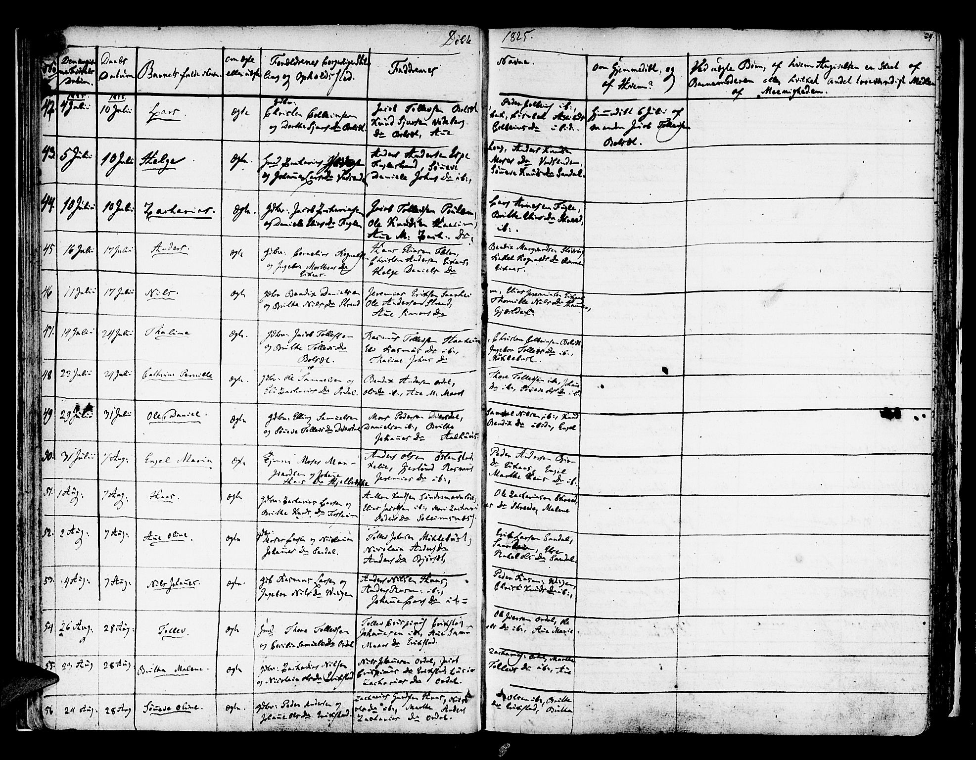 Jølster sokneprestembete, AV/SAB-A-80701/H/Haa/Haaa/L0008: Parish register (official) no. A 8, 1821-1833, p. 24