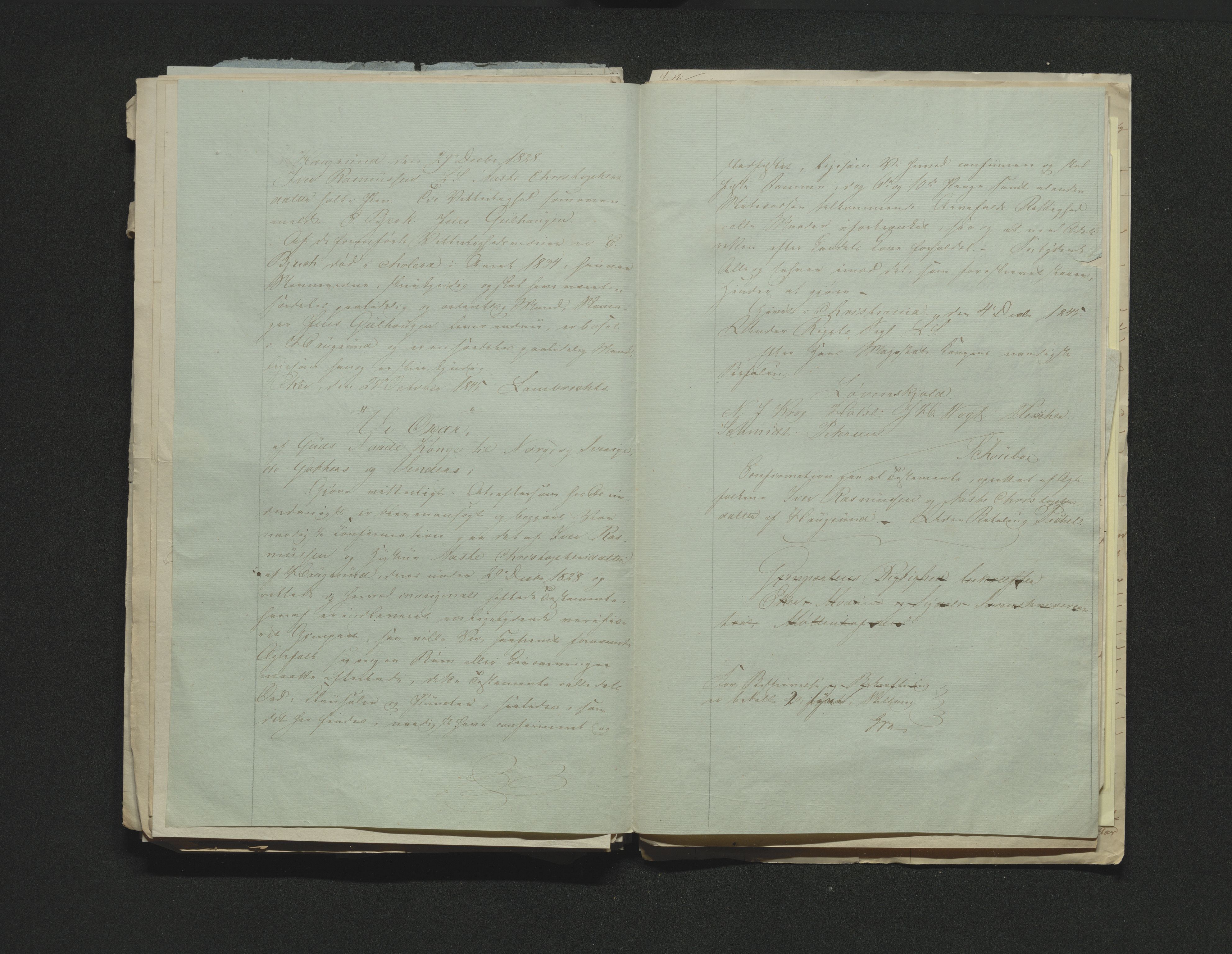 Eiker, Modum og Sigdal sorenskriveri, AV/SAKO-A-123/H/Ha/Hab/L0006: Dødsfallsmeldinger, 1841-1845