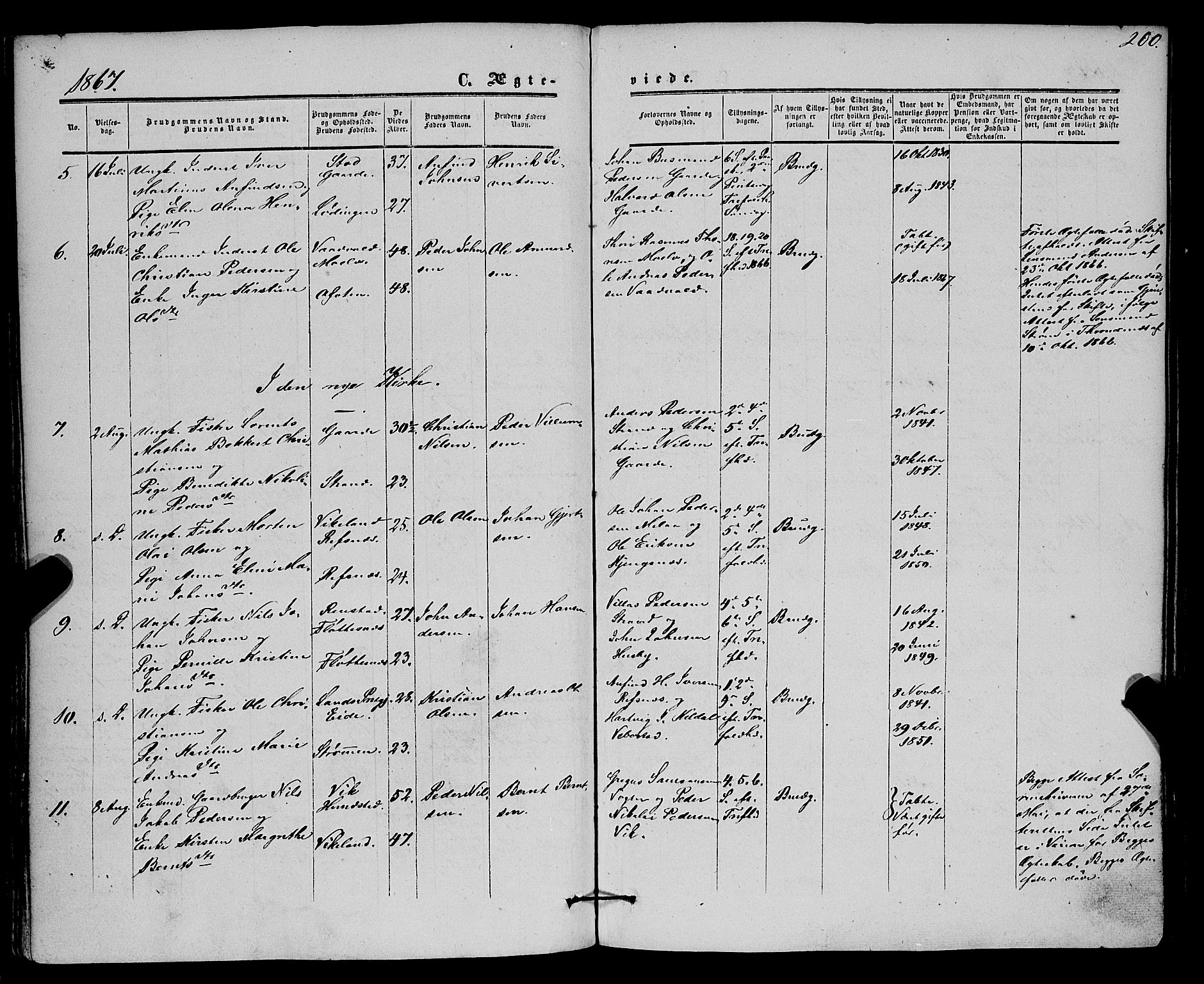 Kvæfjord sokneprestkontor, AV/SATØ-S-1323/G/Ga/Gaa/L0004kirke: Parish register (official) no. 4, 1857-1877, p. 200