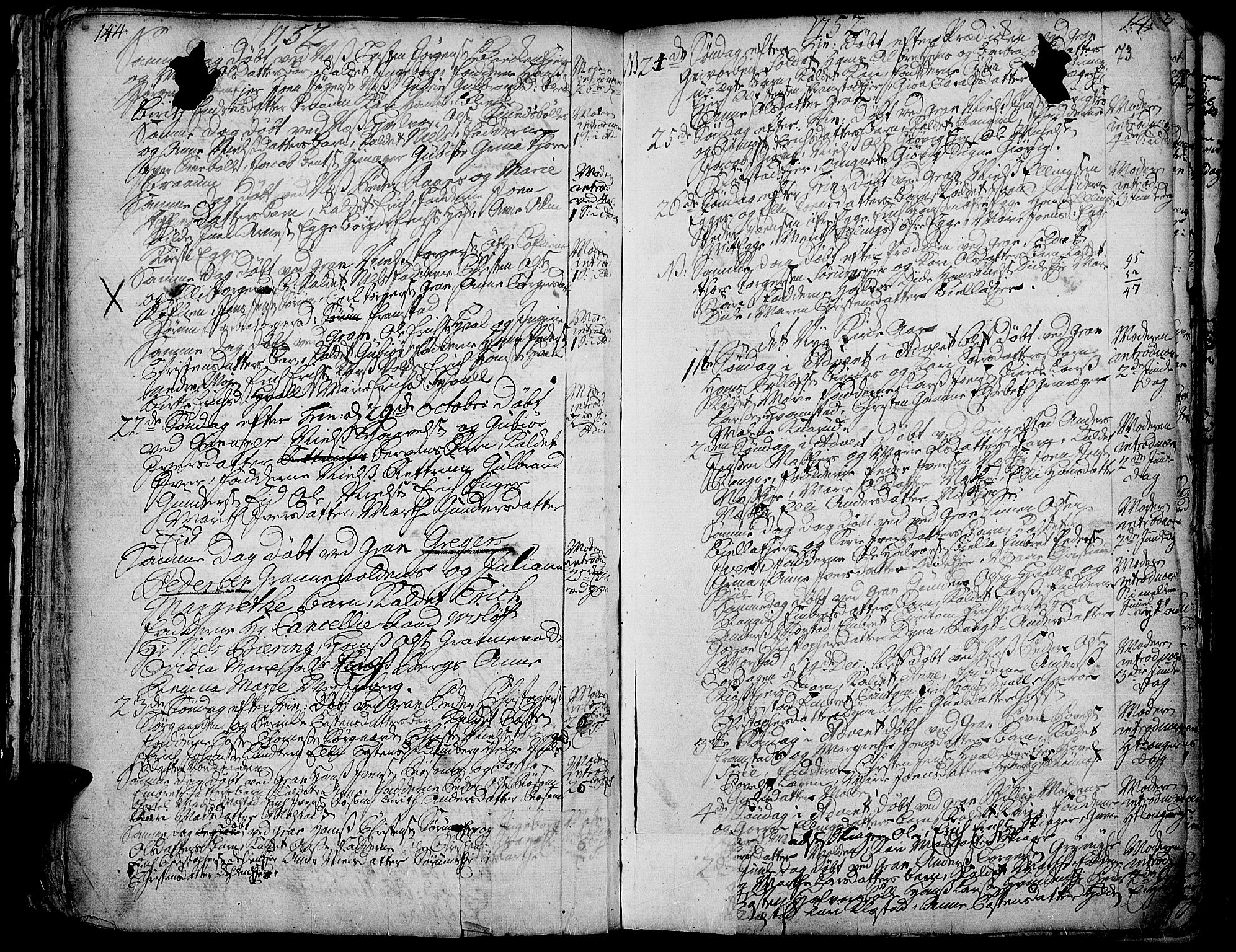 Gran prestekontor, SAH/PREST-112/H/Ha/Haa/L0003: Parish register (official) no. 3, 1745-1758, p. 73