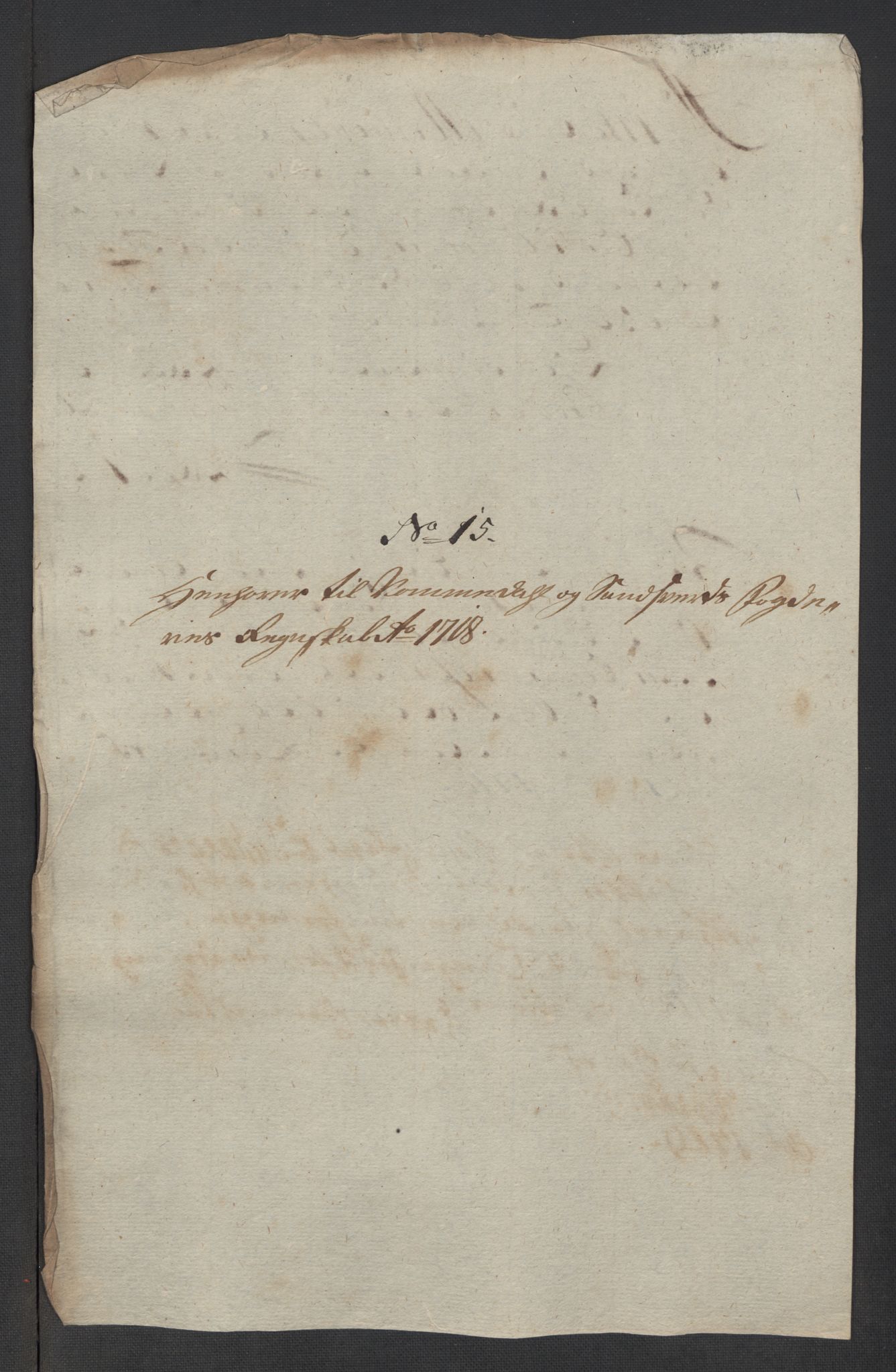 Rentekammeret inntil 1814, Reviderte regnskaper, Fogderegnskap, RA/EA-4092/R24/L1594: Fogderegnskap Numedal og Sandsvær, 1718, p. 301