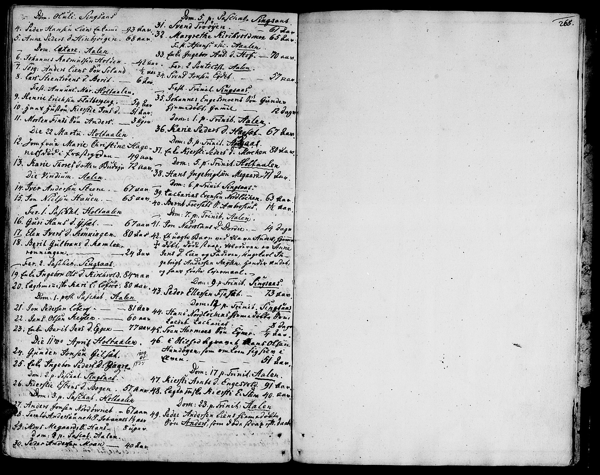 Ministerialprotokoller, klokkerbøker og fødselsregistre - Sør-Trøndelag, SAT/A-1456/685/L0952: Parish register (official) no. 685A01, 1745-1804, p. 265