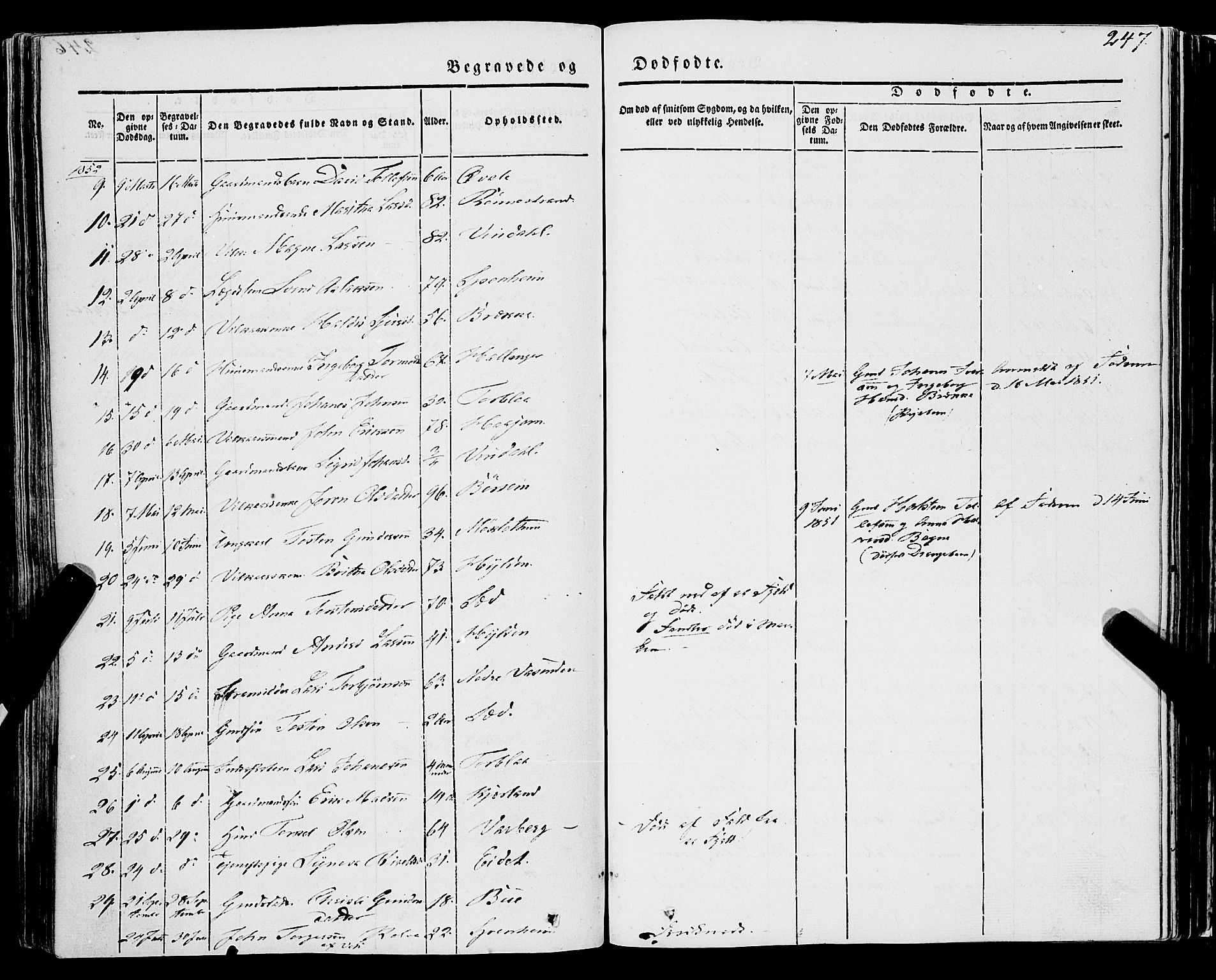 Ulvik sokneprestembete, AV/SAB-A-78801/H/Haa: Parish register (official) no. A 12, 1839-1853, p. 247