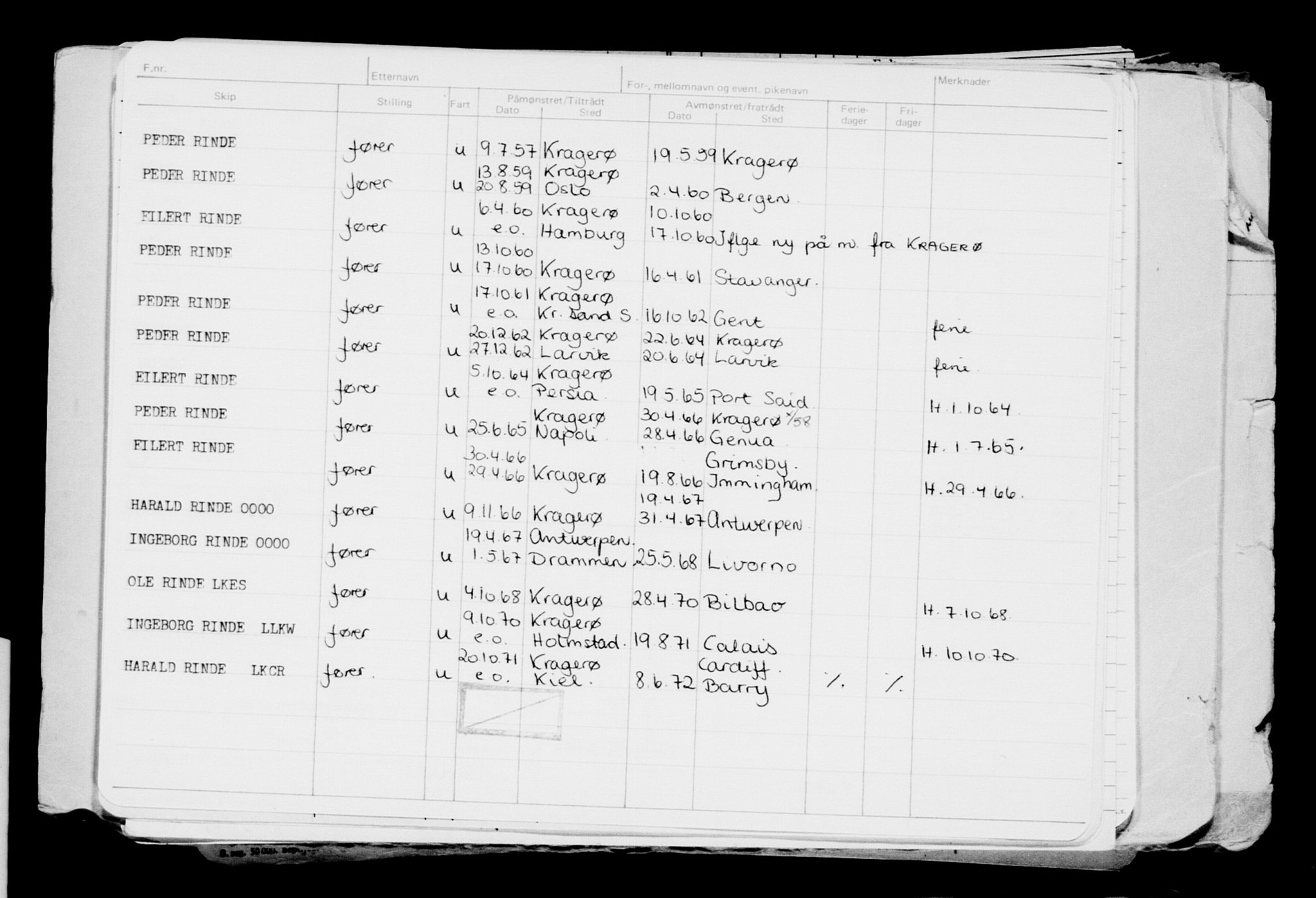 Direktoratet for sjømenn, RA/S-3545/G/Gb/L0094: Hovedkort, 1911, p. 77