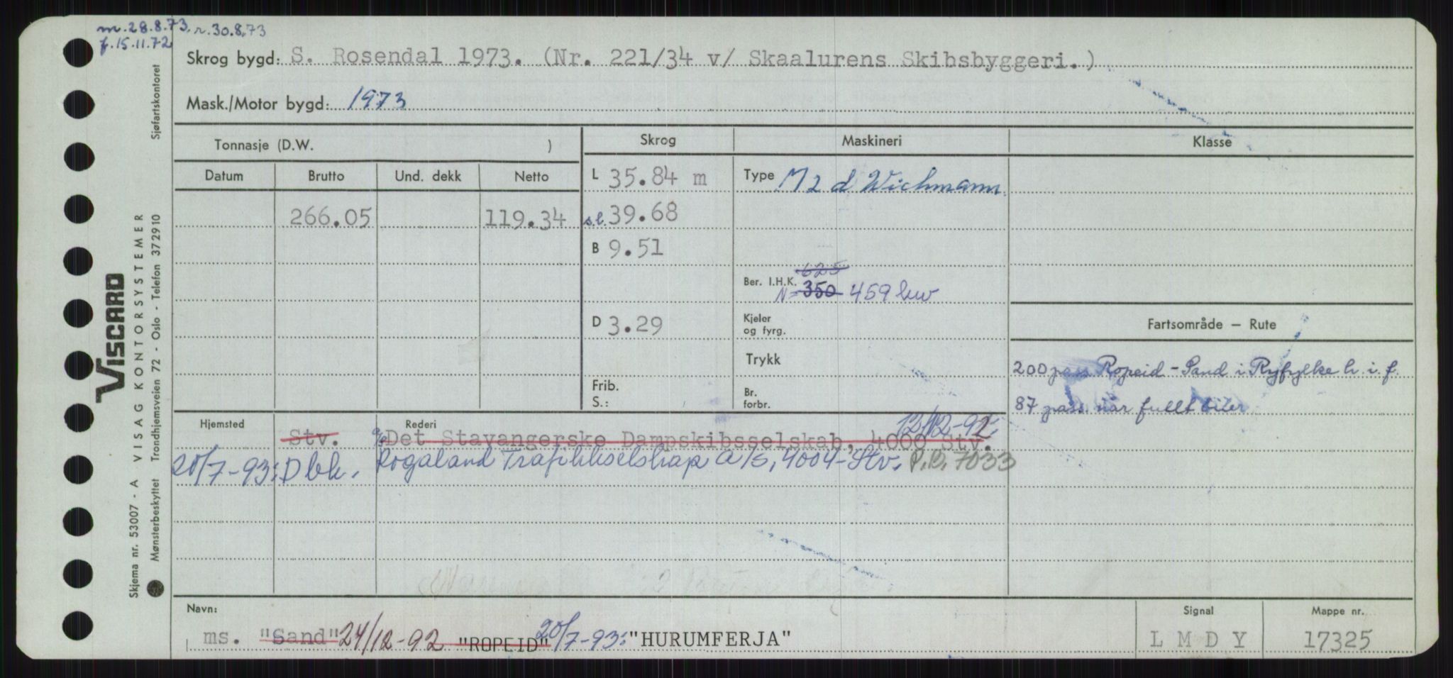 Sjøfartsdirektoratet med forløpere, Skipsmålingen, RA/S-1627/H/Ha/L0003/0001: Fartøy, Hilm-Mar / Fartøy, Hilm-Kol, p. 135