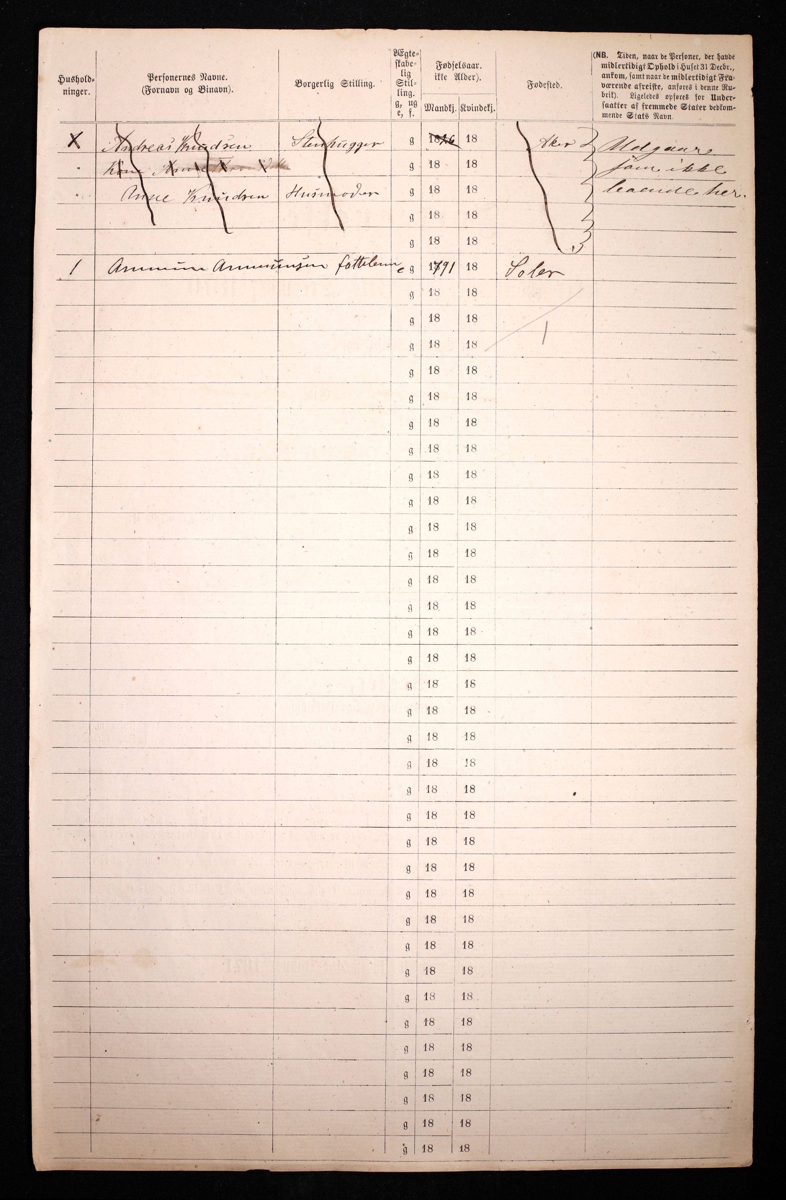 RA, 1870 census for 0301 Kristiania, 1870, p. 4382