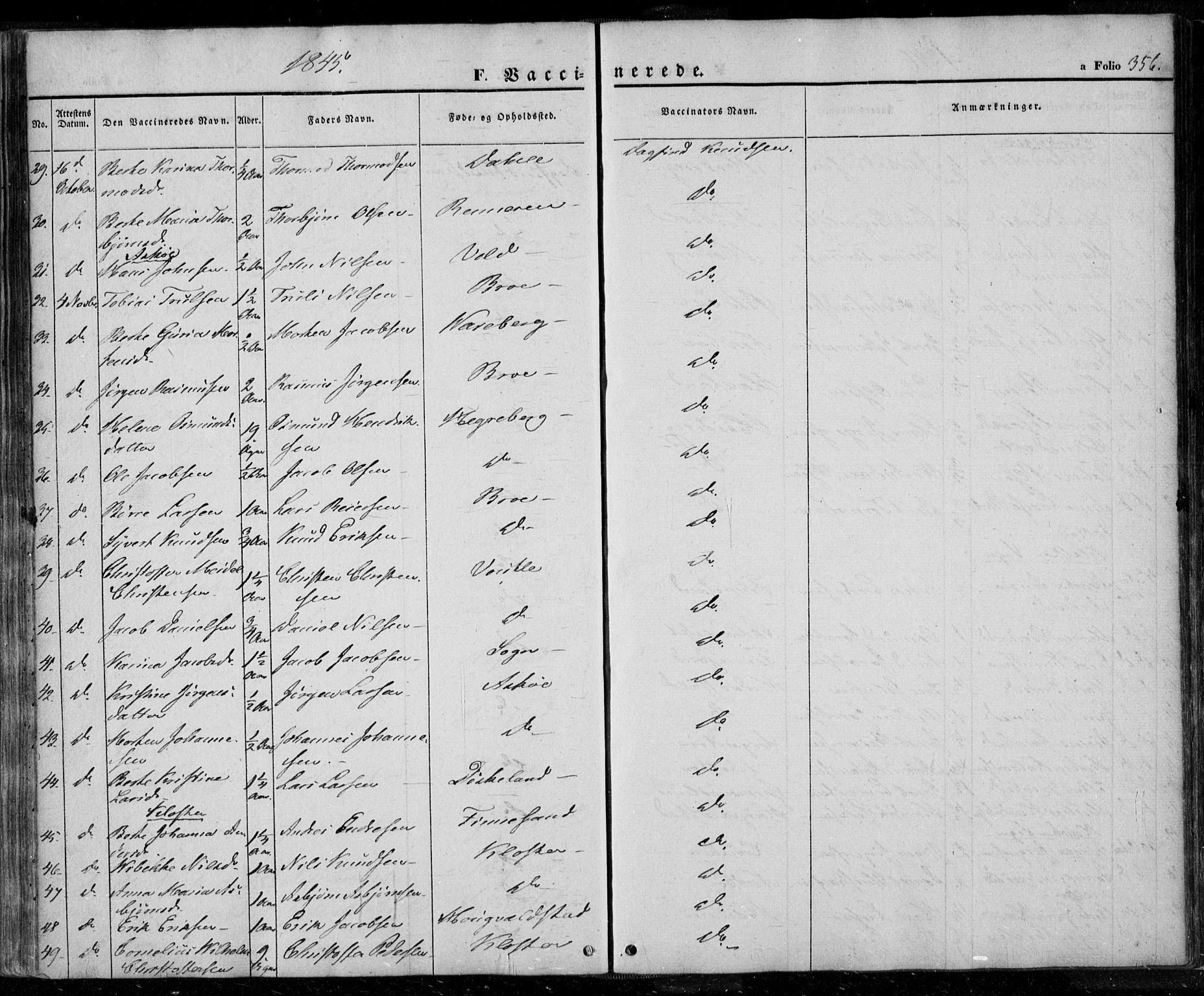 Rennesøy sokneprestkontor, AV/SAST-A -101827/H/Ha/Haa/L0005: Parish register (official) no. A 5, 1838-1859, p. 356