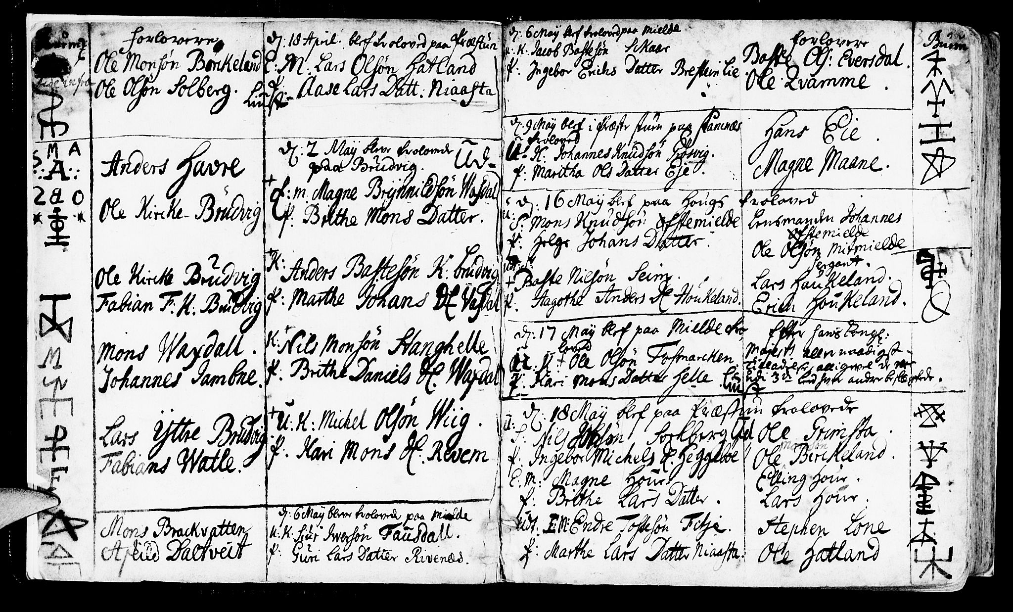 Haus sokneprestembete, AV/SAB-A-75601/H/Haa: Parish register (official) no. A 4, 1723-1733, p. 2-3