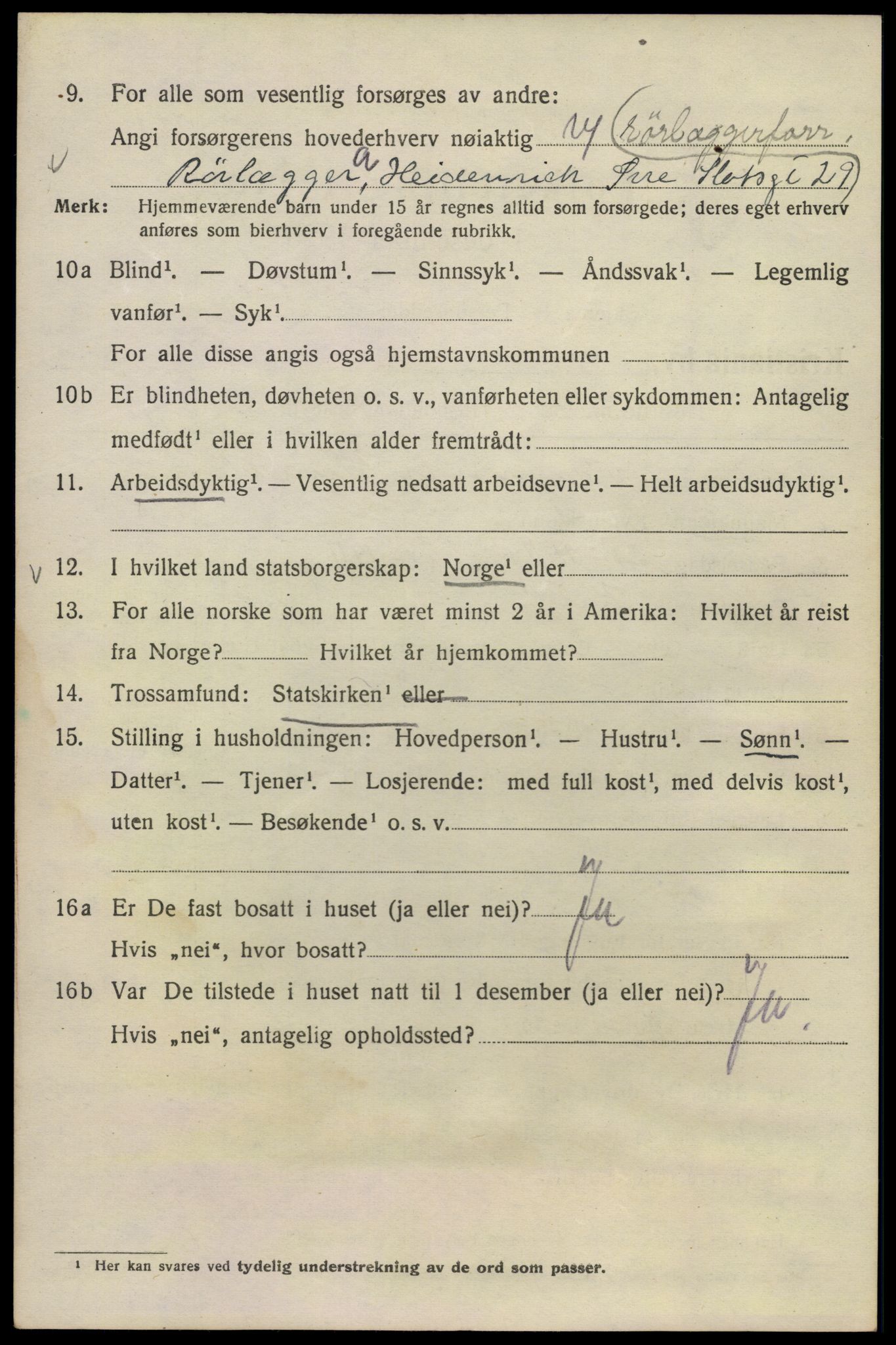 SAO, 1920 census for Kristiania, 1920, p. 624122