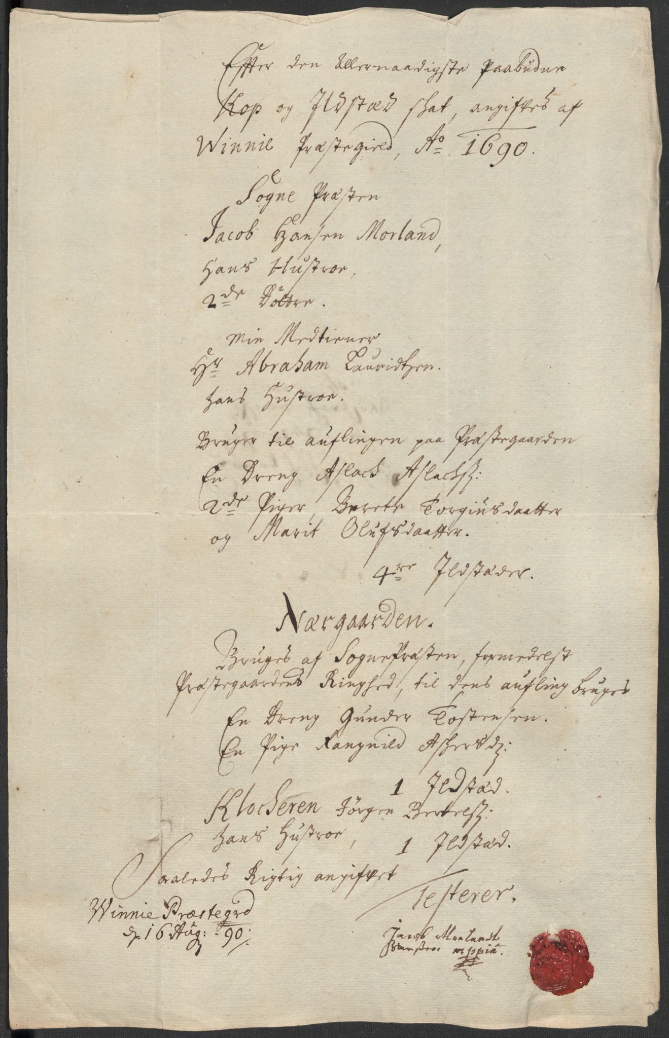 Rentekammeret inntil 1814, Reviderte regnskaper, Fogderegnskap, AV/RA-EA-4092/R35/L2089: Fogderegnskap Øvre og Nedre Telemark, 1690-1692, p. 125