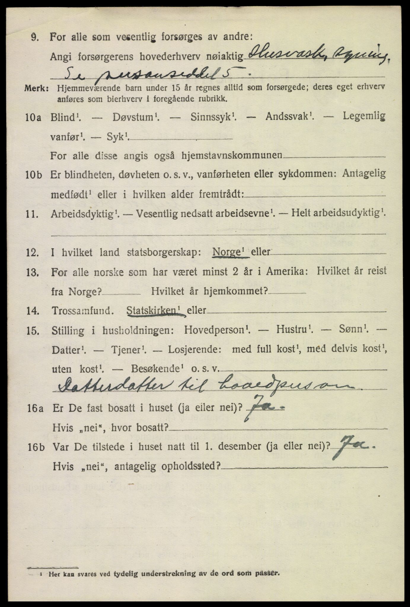 SAH, 1920 census for Nord-Fron, 1920, p. 6673