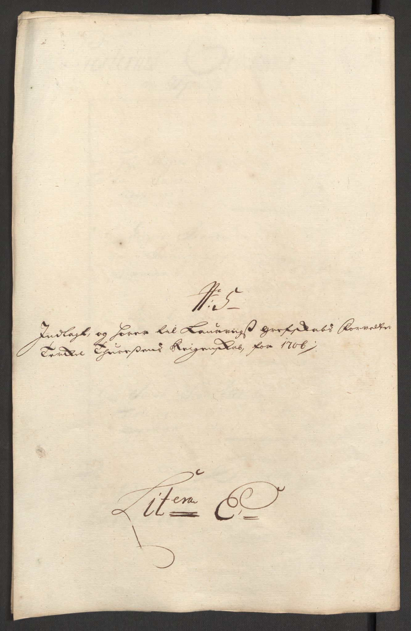 Rentekammeret inntil 1814, Reviderte regnskaper, Fogderegnskap, RA/EA-4092/R33/L1979: Fogderegnskap Larvik grevskap, 1706, p. 151