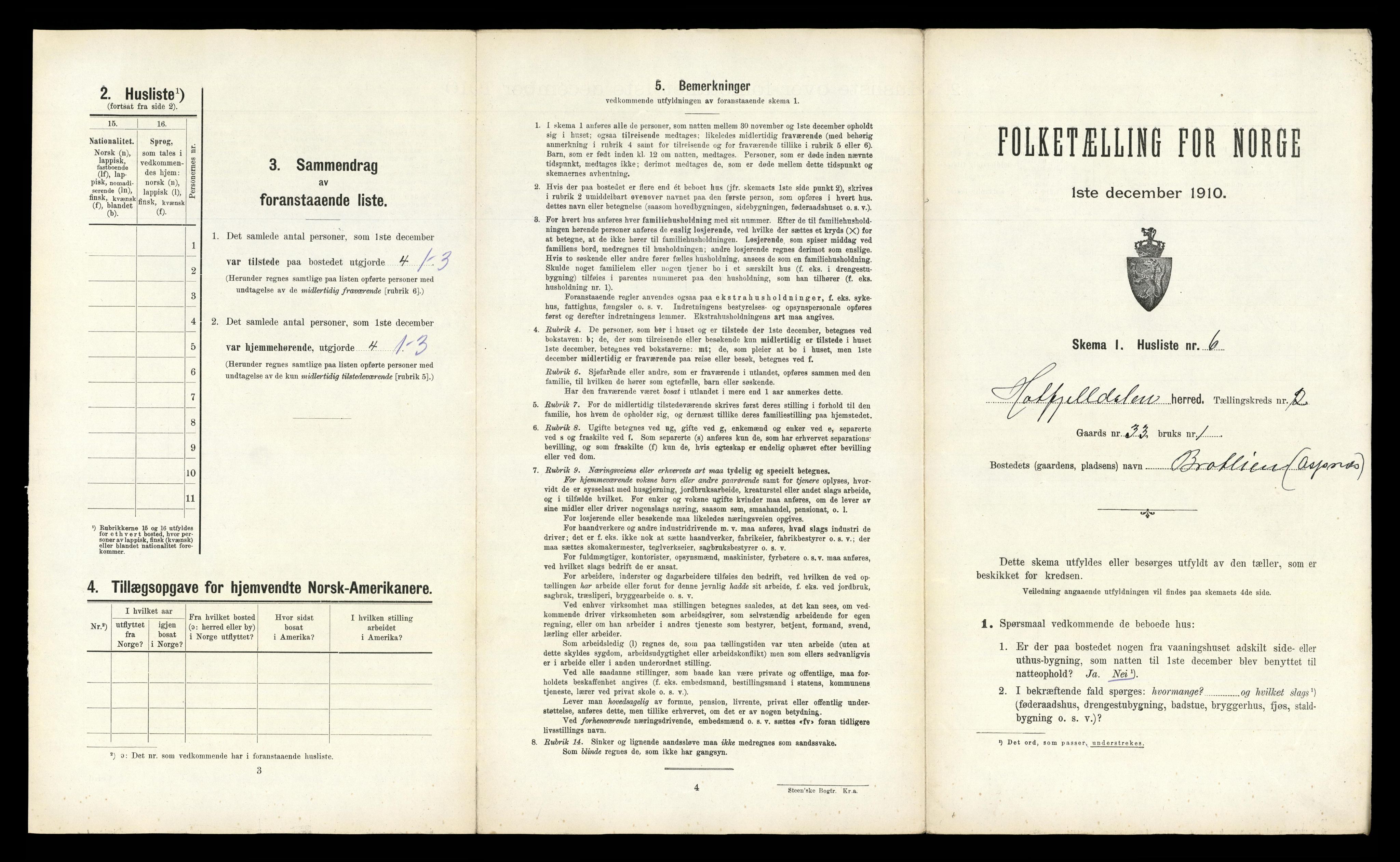 RA, 1910 census for Hattfjelldal, 1910, p. 97