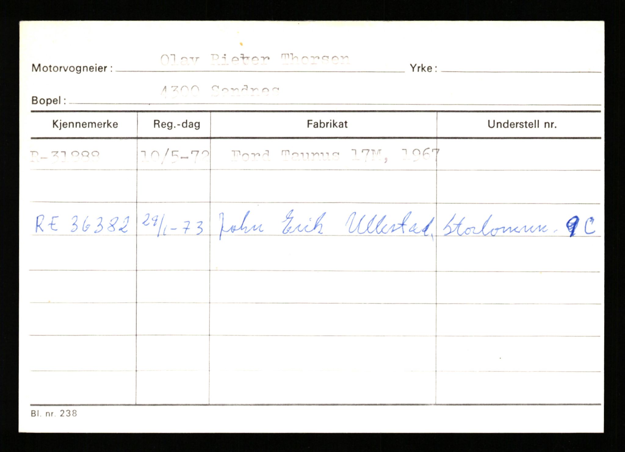 Stavanger trafikkstasjon, AV/SAST-A-101942/0/G/L0005: Registreringsnummer: 23000 - 34245, 1930-1971, p. 2714