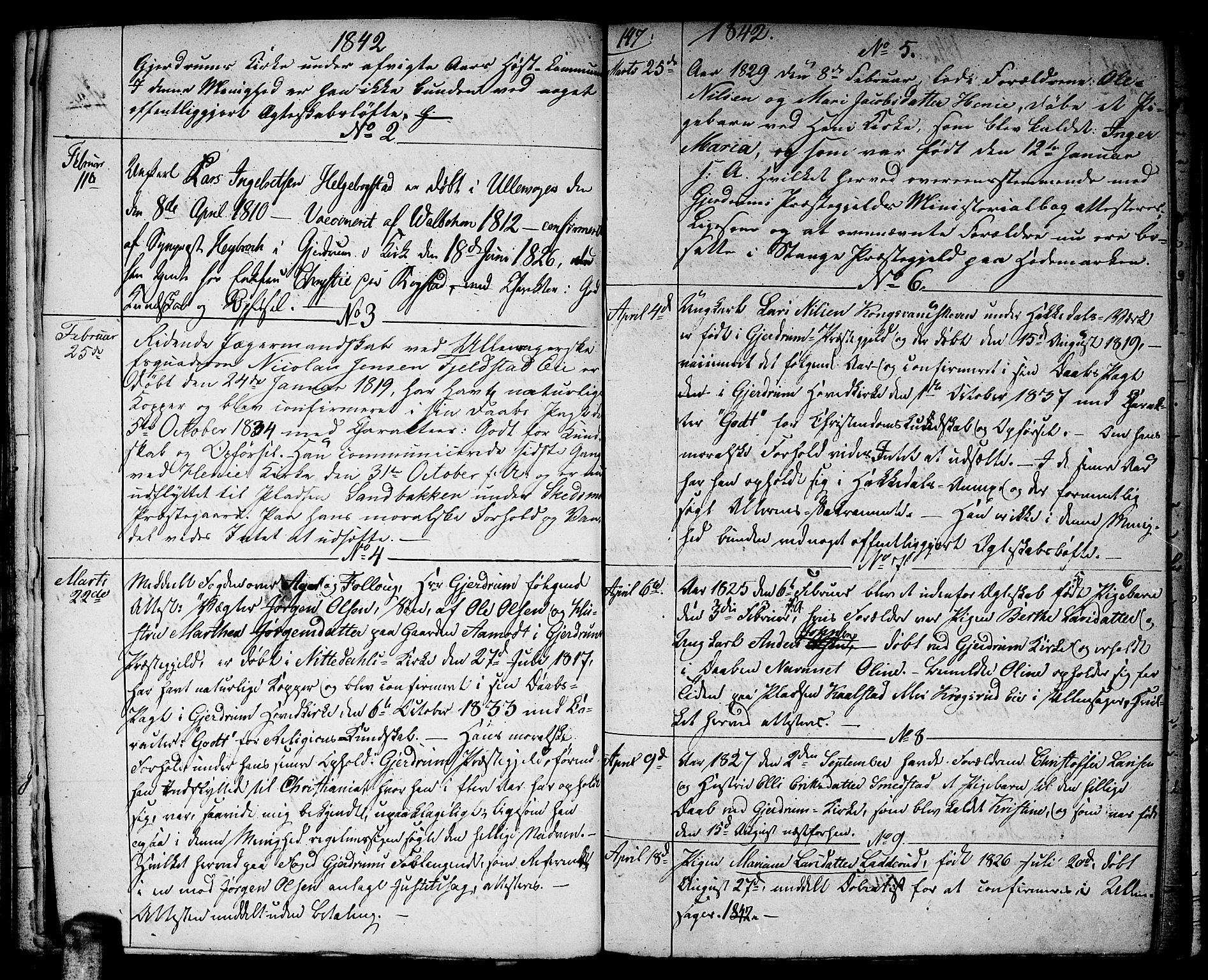 Gjerdrum prestekontor Kirkebøker, AV/SAO-A-10412b/F/Fa/L0003: Parish register (official) no. I 3, 1798-1815, p. 147