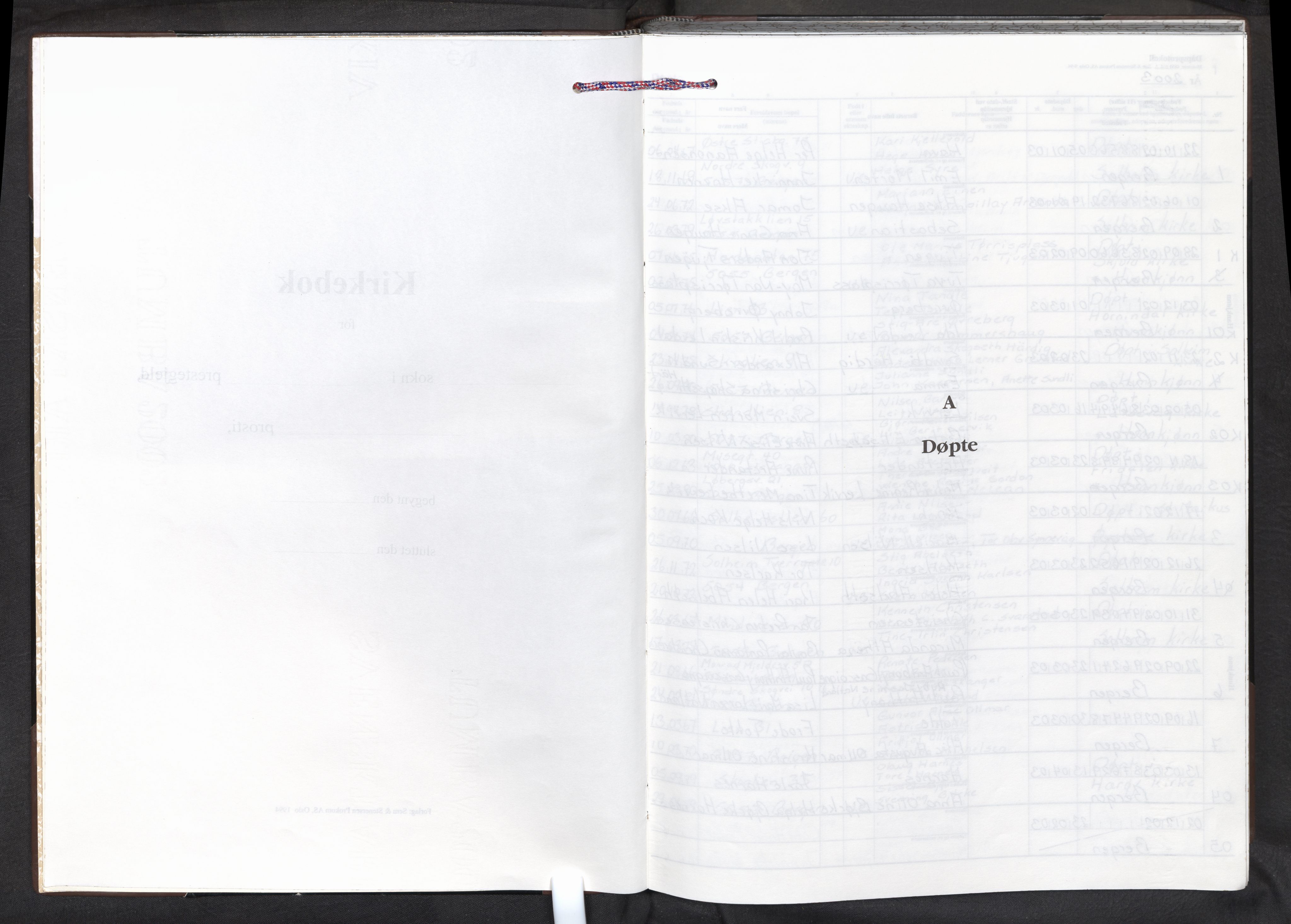 Løvstakksiden sokneprestembete, AV/SAB-A-100249/H/Haa/Haaa/L0001: Parish register (official) no. A 1, 2003-2011