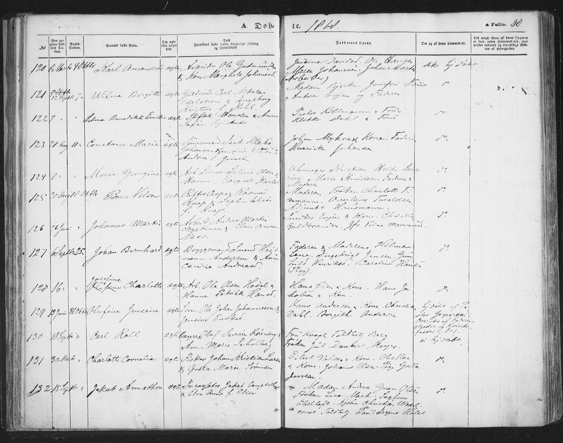 Tromsø sokneprestkontor/stiftsprosti/domprosti, SATØ/S-1343/G/Ga/L0012kirke: Parish register (official) no. 12, 1865-1871, p. 38