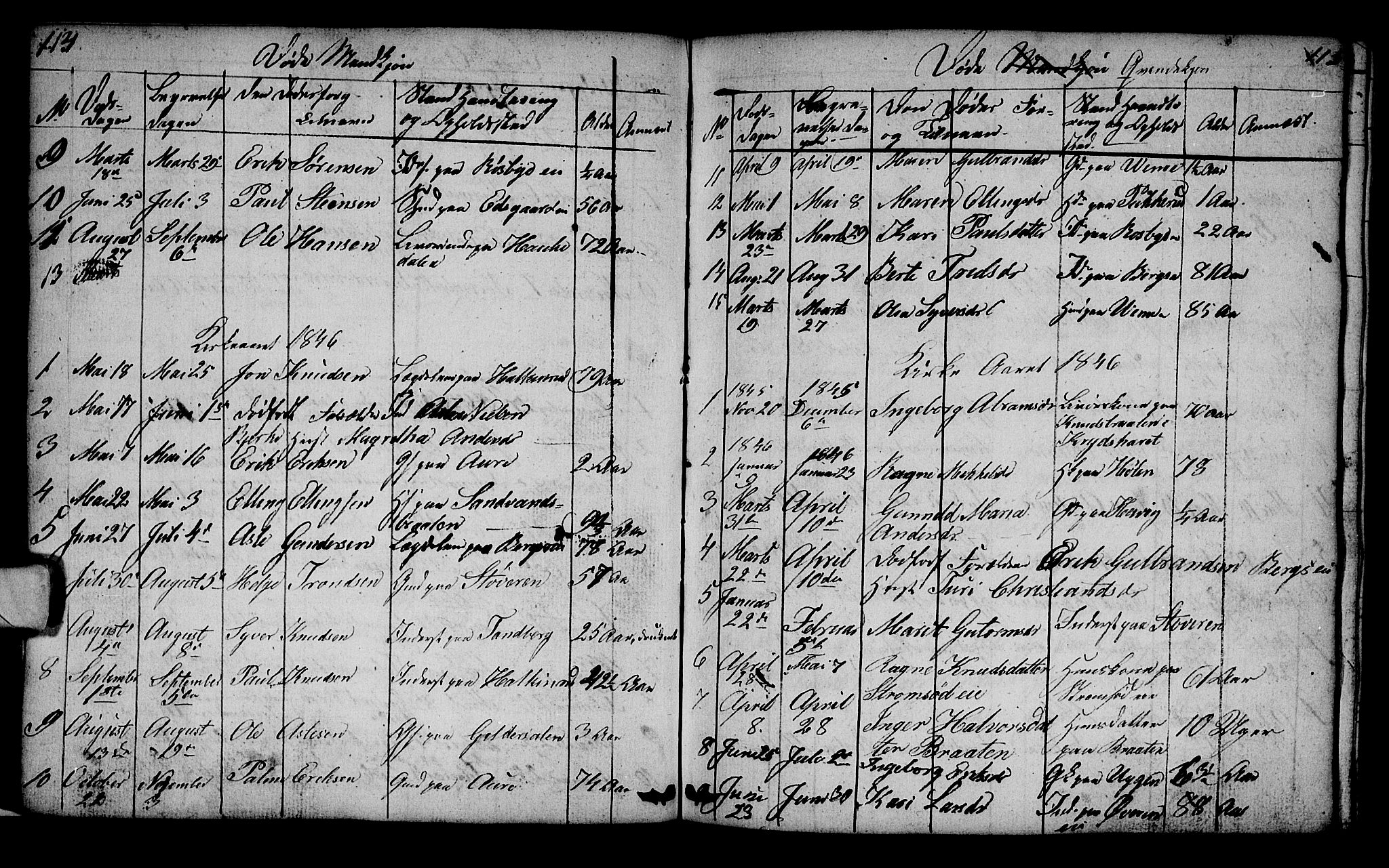 Lunder kirkebøker, AV/SAKO-A-629/G/Ga/L0001: Parish register (copy) no. I 1, 1832-1849, p. 114-115