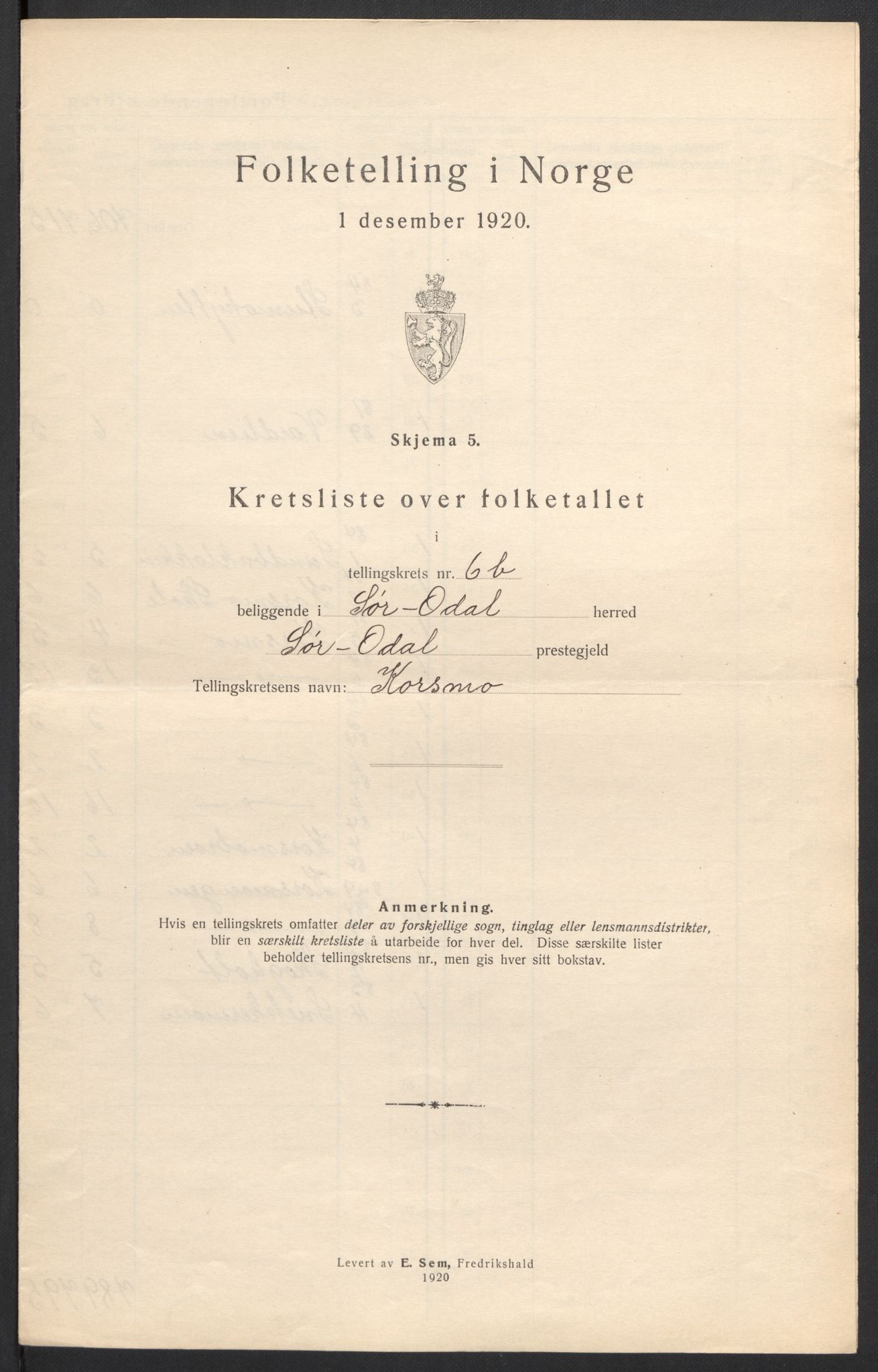 SAH, 1920 census for Sør-Odal, 1920, p. 28