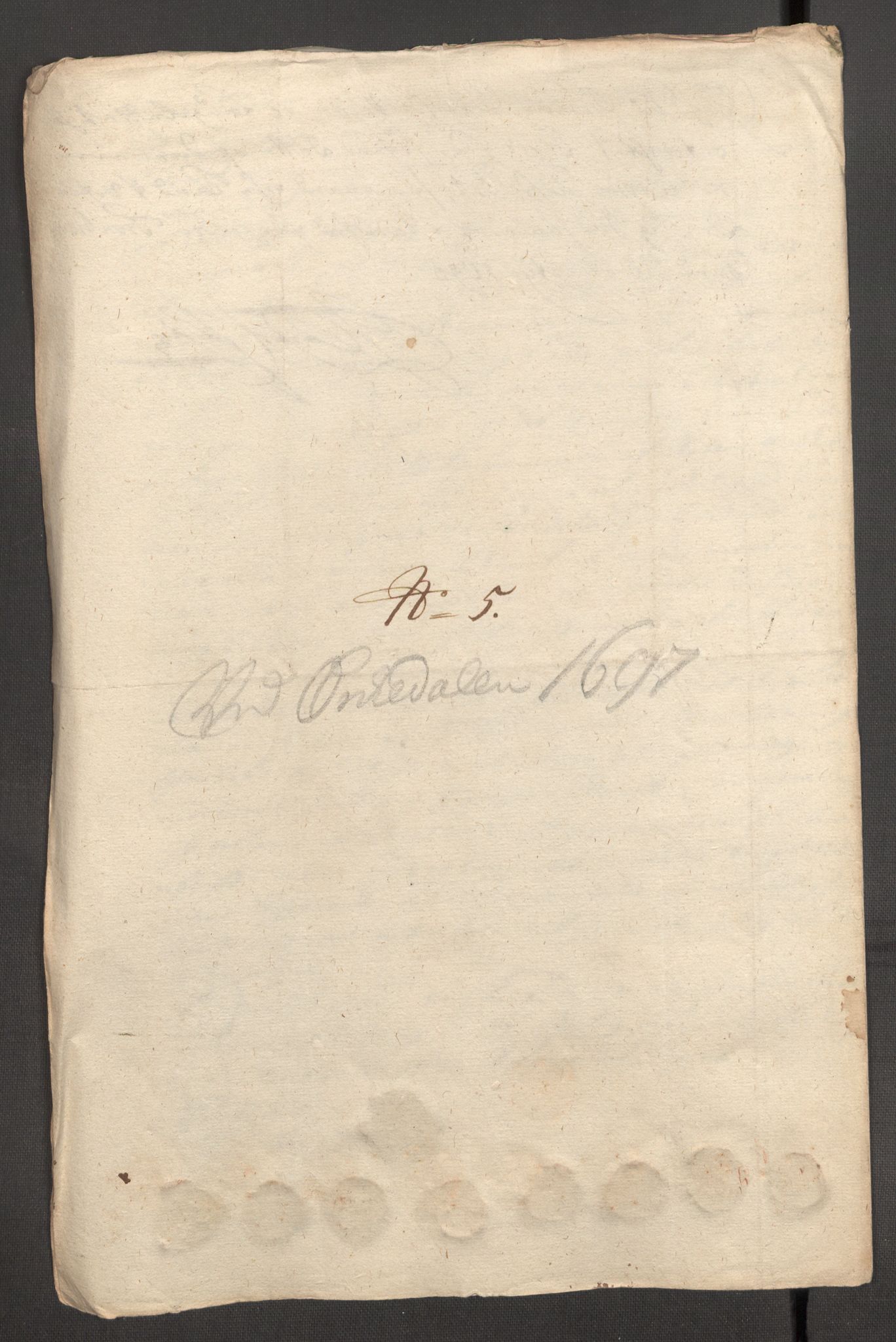 Rentekammeret inntil 1814, Reviderte regnskaper, Fogderegnskap, RA/EA-4092/R60/L3947: Fogderegnskap Orkdal og Gauldal, 1697, p. 216