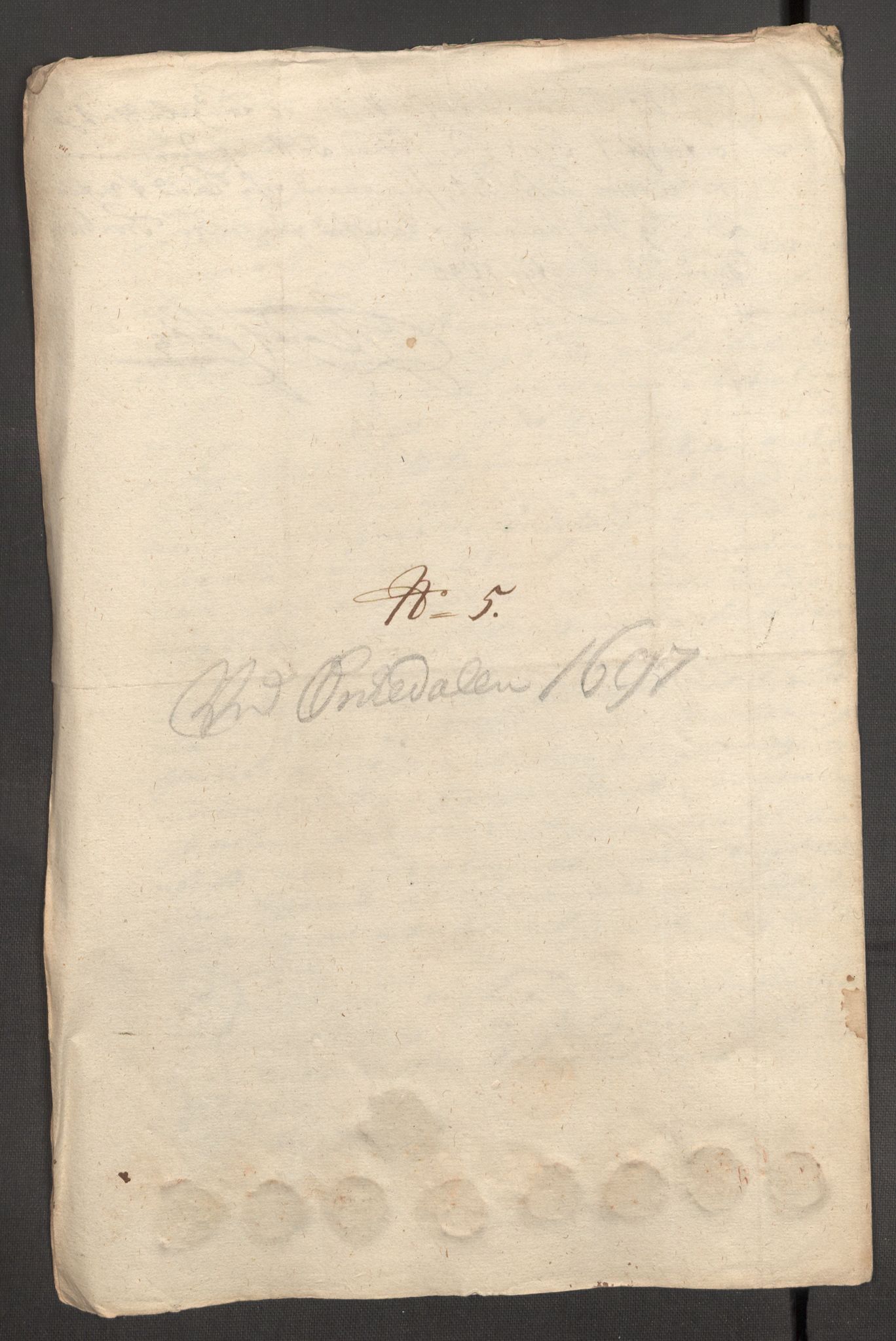 Rentekammeret inntil 1814, Reviderte regnskaper, Fogderegnskap, AV/RA-EA-4092/R60/L3947: Fogderegnskap Orkdal og Gauldal, 1697, p. 216