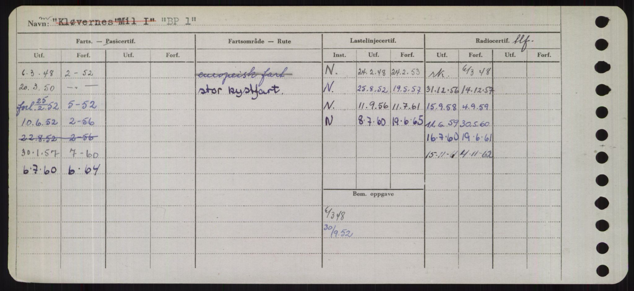 Sjøfartsdirektoratet med forløpere, Skipsmålingen, AV/RA-S-1627/H/Hd/L0003: Fartøy, B-Bev, p. 18