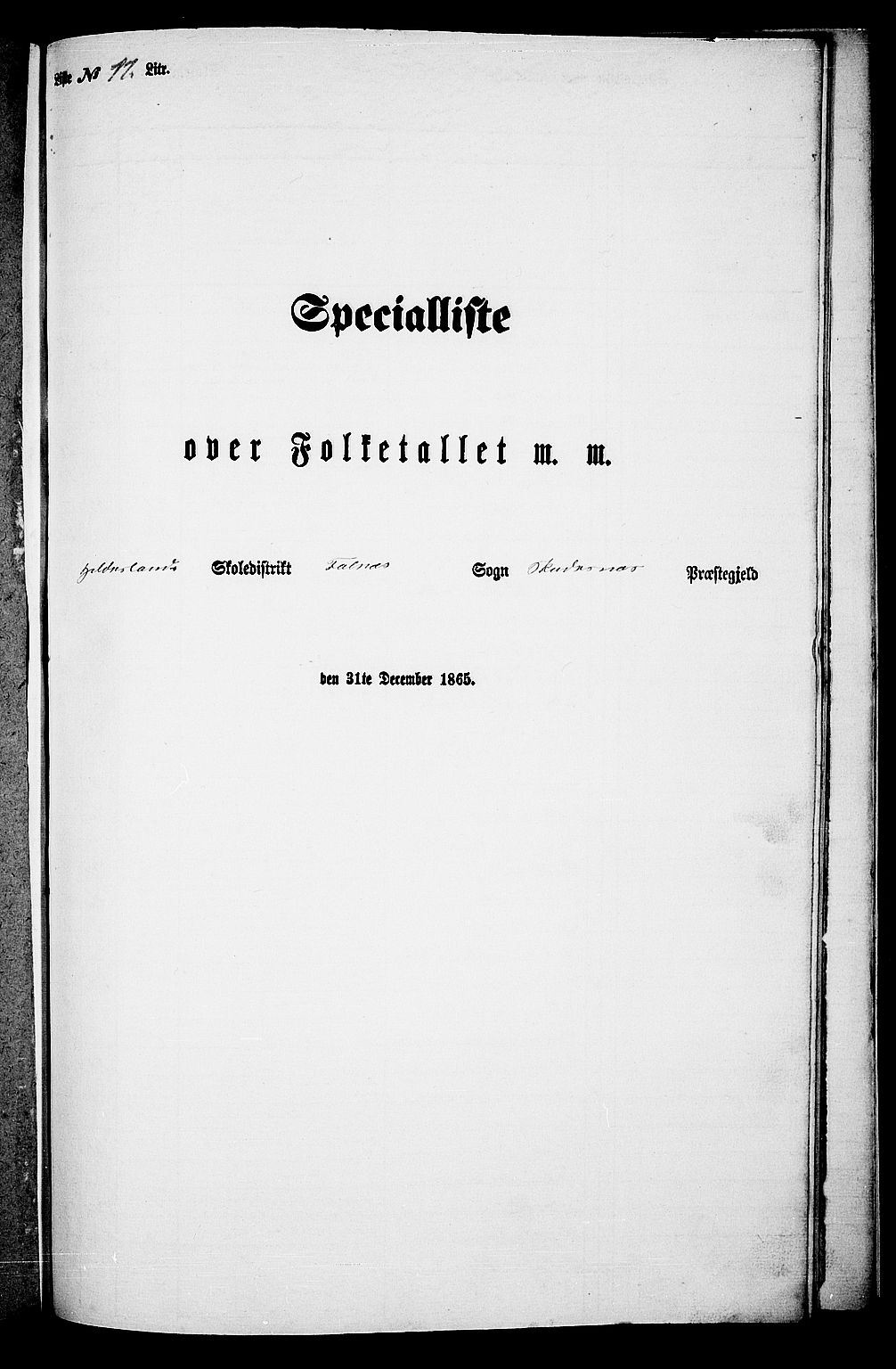 RA, 1865 census for Skudenes, 1865, p. 185