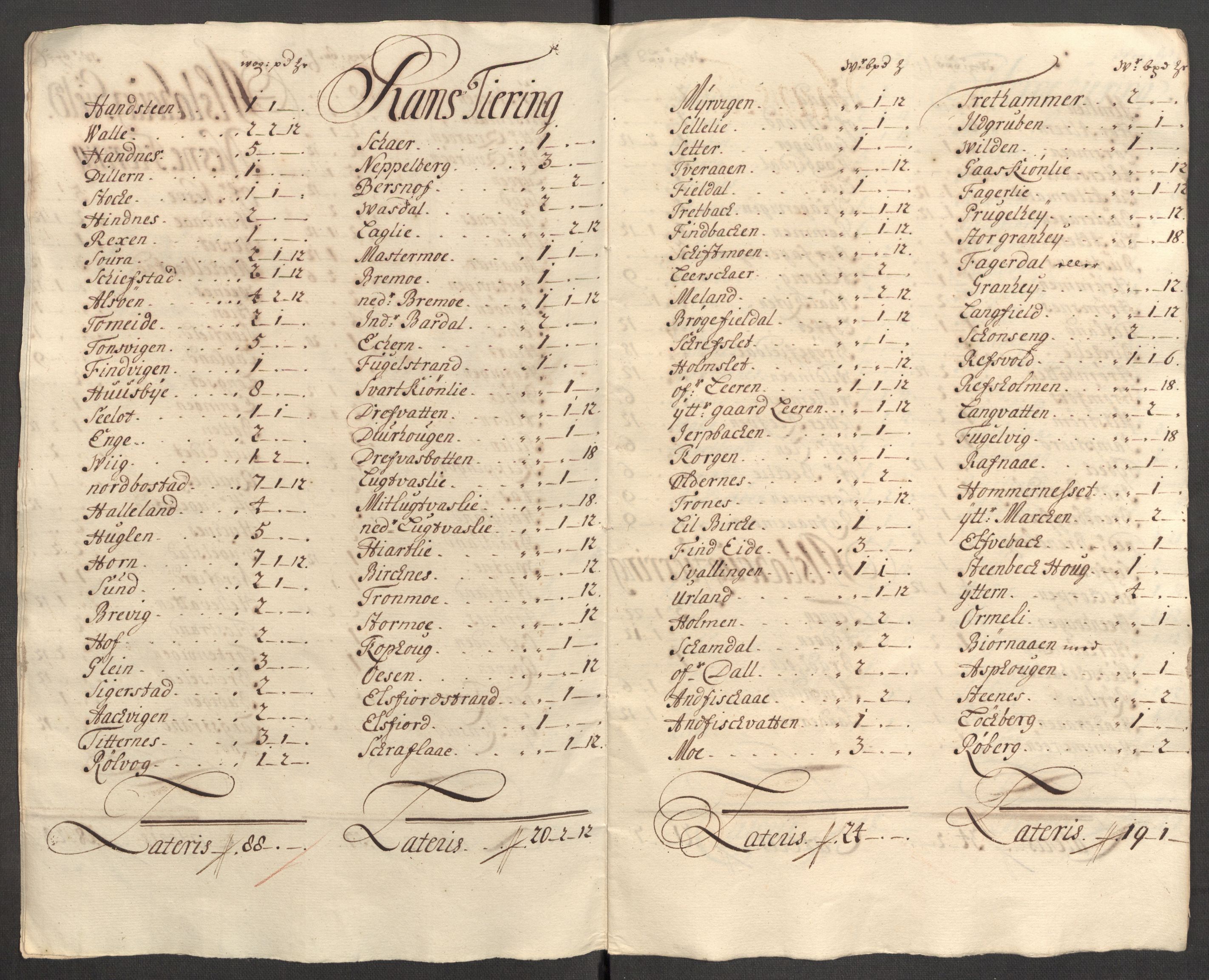 Rentekammeret inntil 1814, Reviderte regnskaper, Fogderegnskap, AV/RA-EA-4092/R65/L4511: Fogderegnskap Helgeland, 1710-1711, p. 322